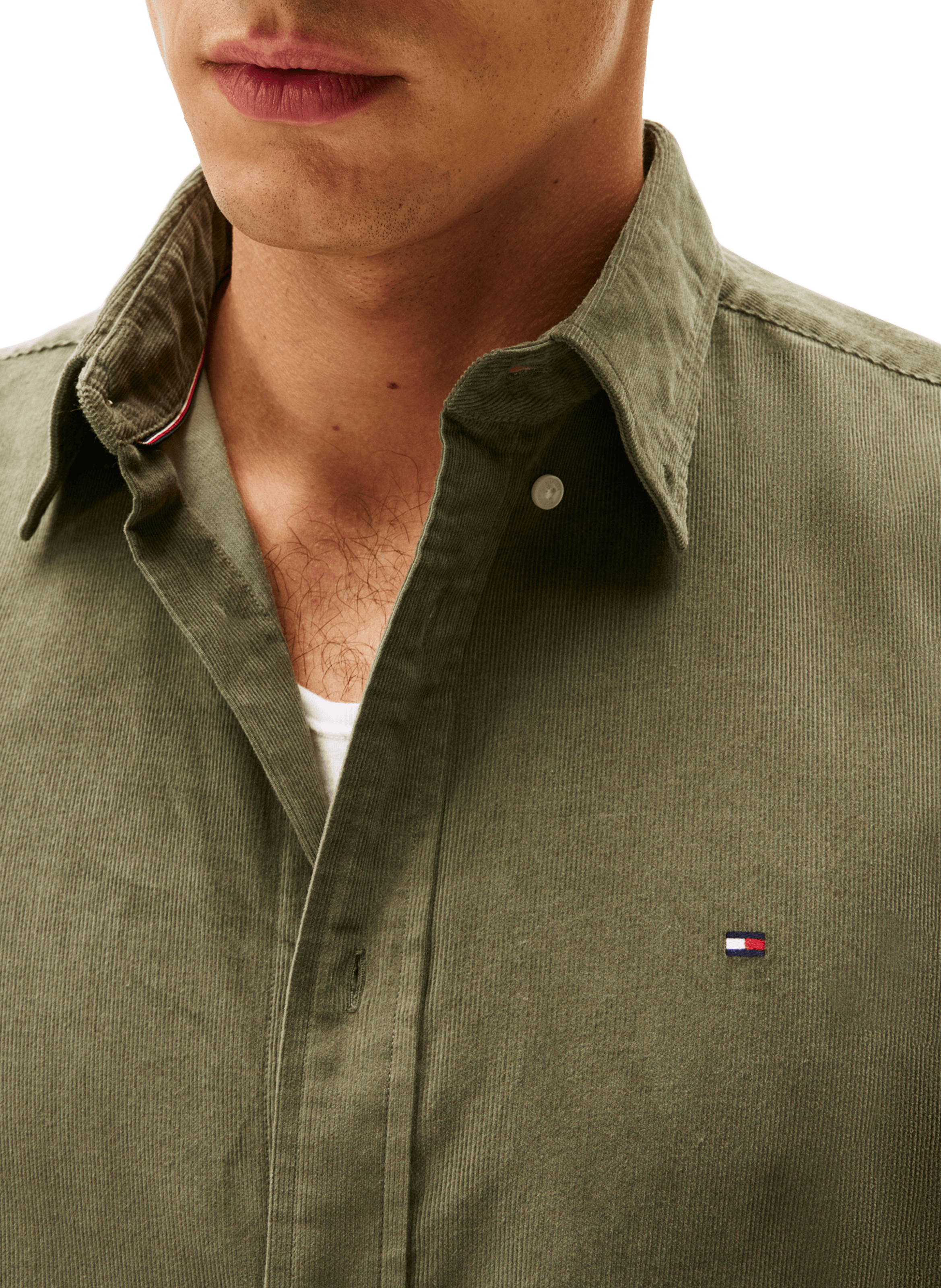 Cotton shirt TOMMY HILFIGER Green