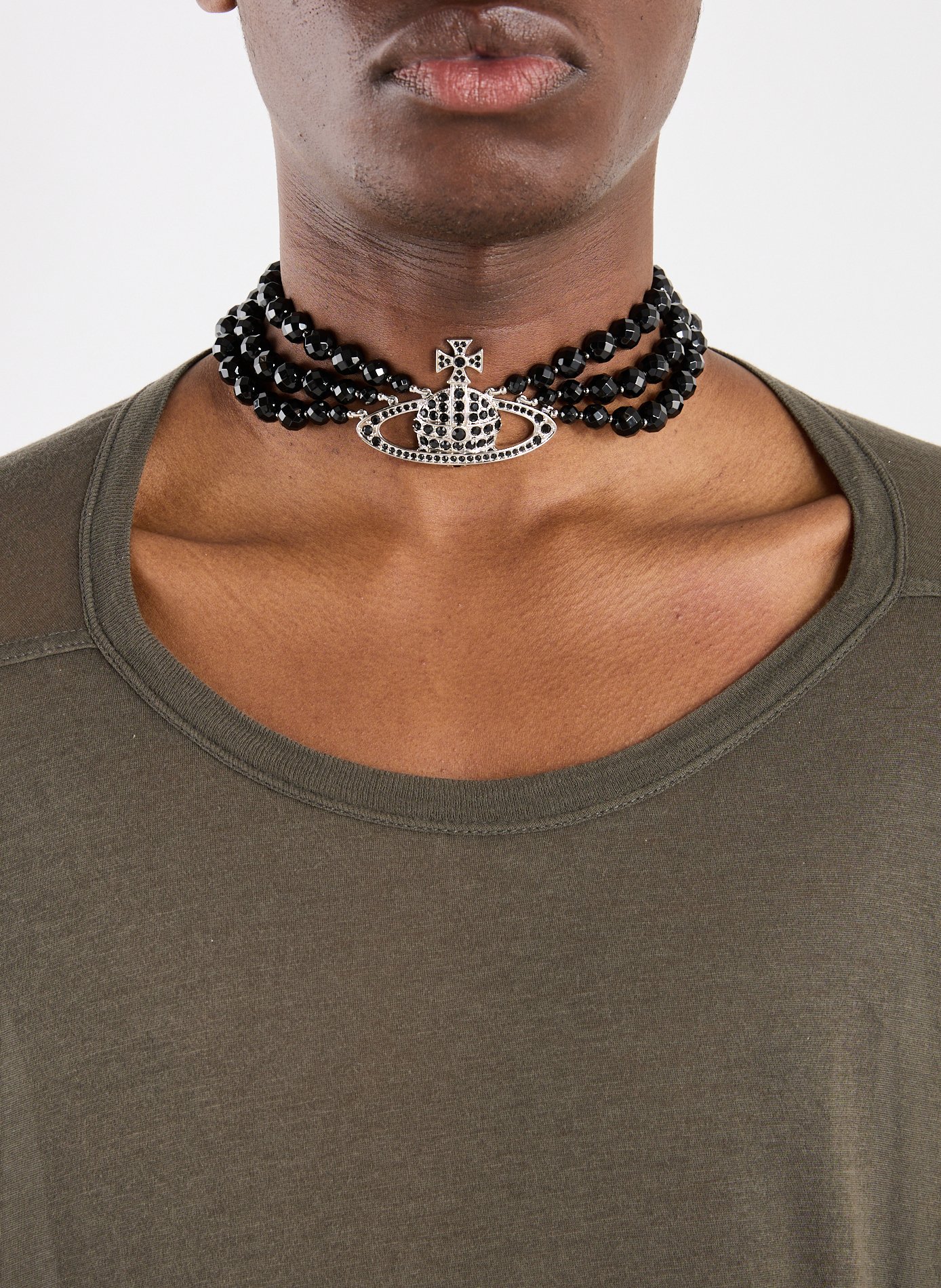 Collier Messaline 3 rangs VIVIENNE WESTWOOD Noir