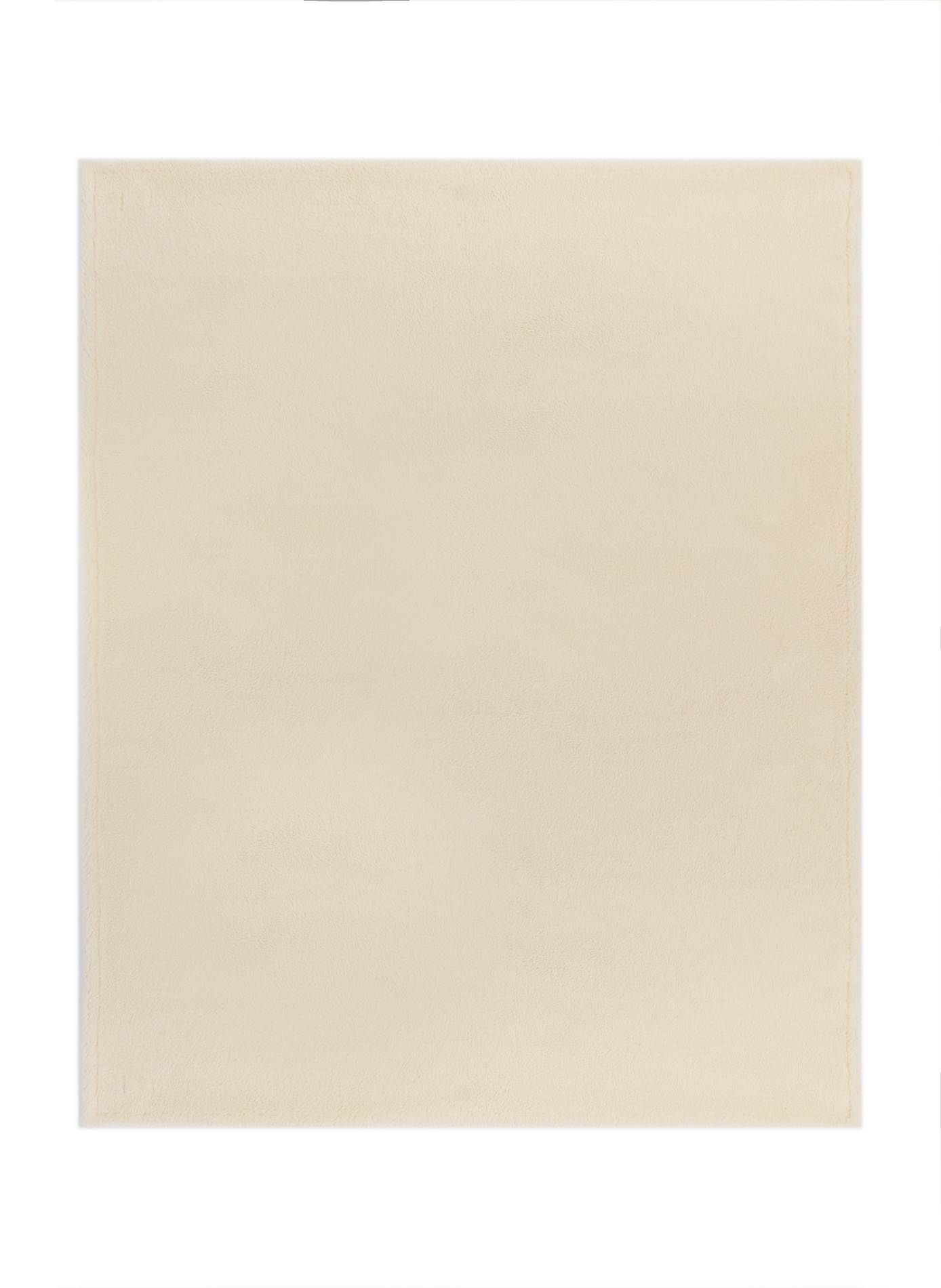 AU PRINTEMPS PARIS Plaid effet mouton Beige