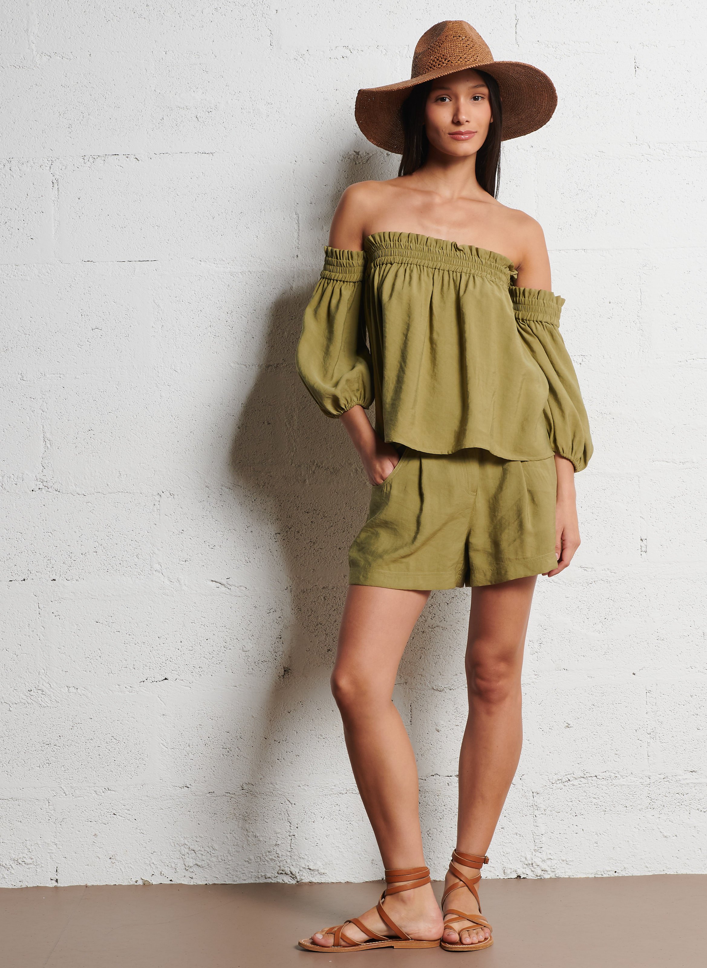 Short large demie BA&SH Kaki