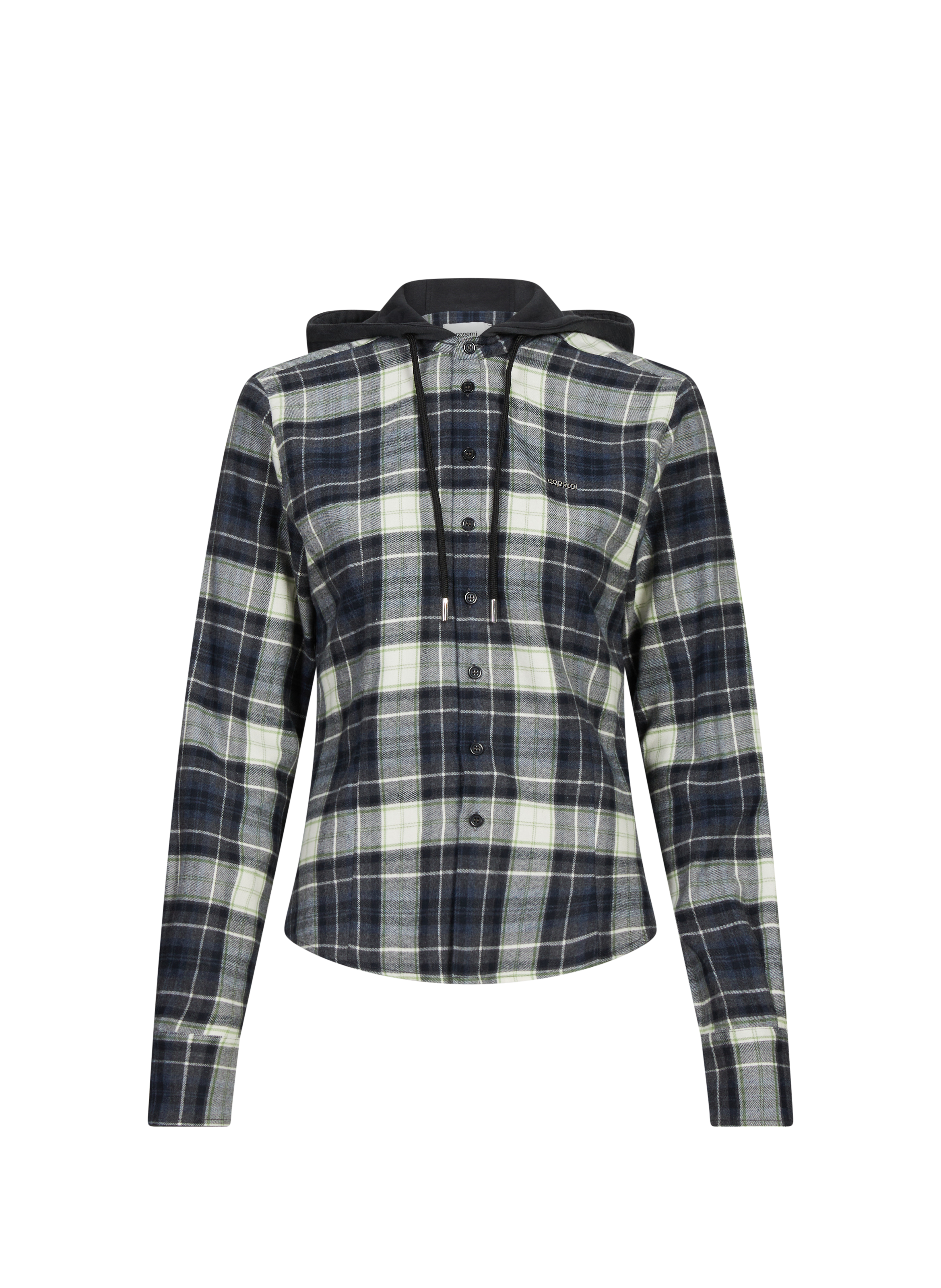 COPERNI Chemise ample à carreaux en coton Multicolore