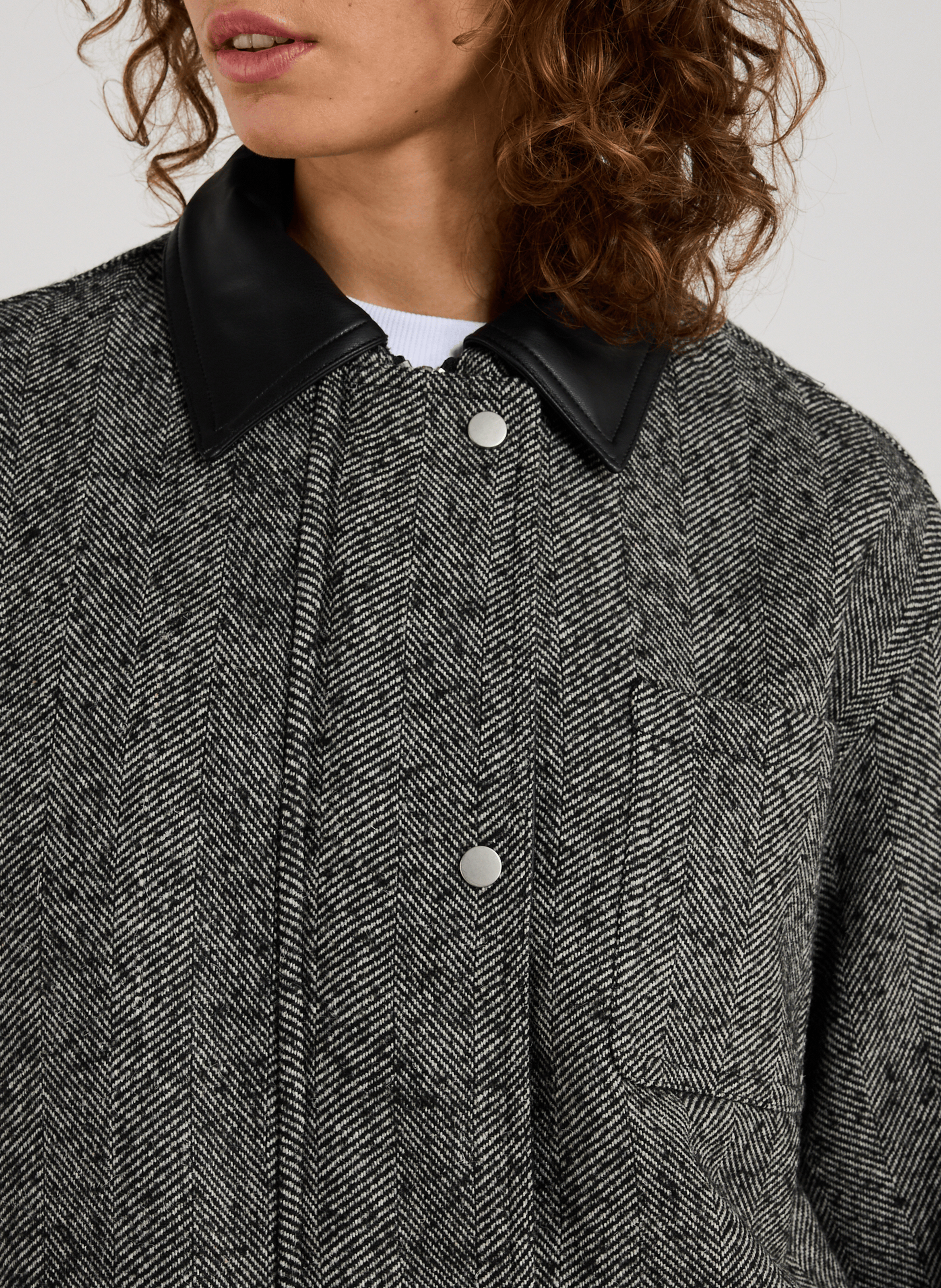 Straight Striped Coat TOPSHOP Yellow