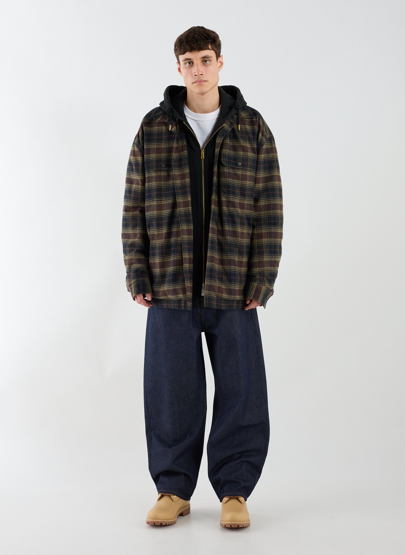 Oversized checkered cotton overshirt WILLY CHAVARRIA Multicolour