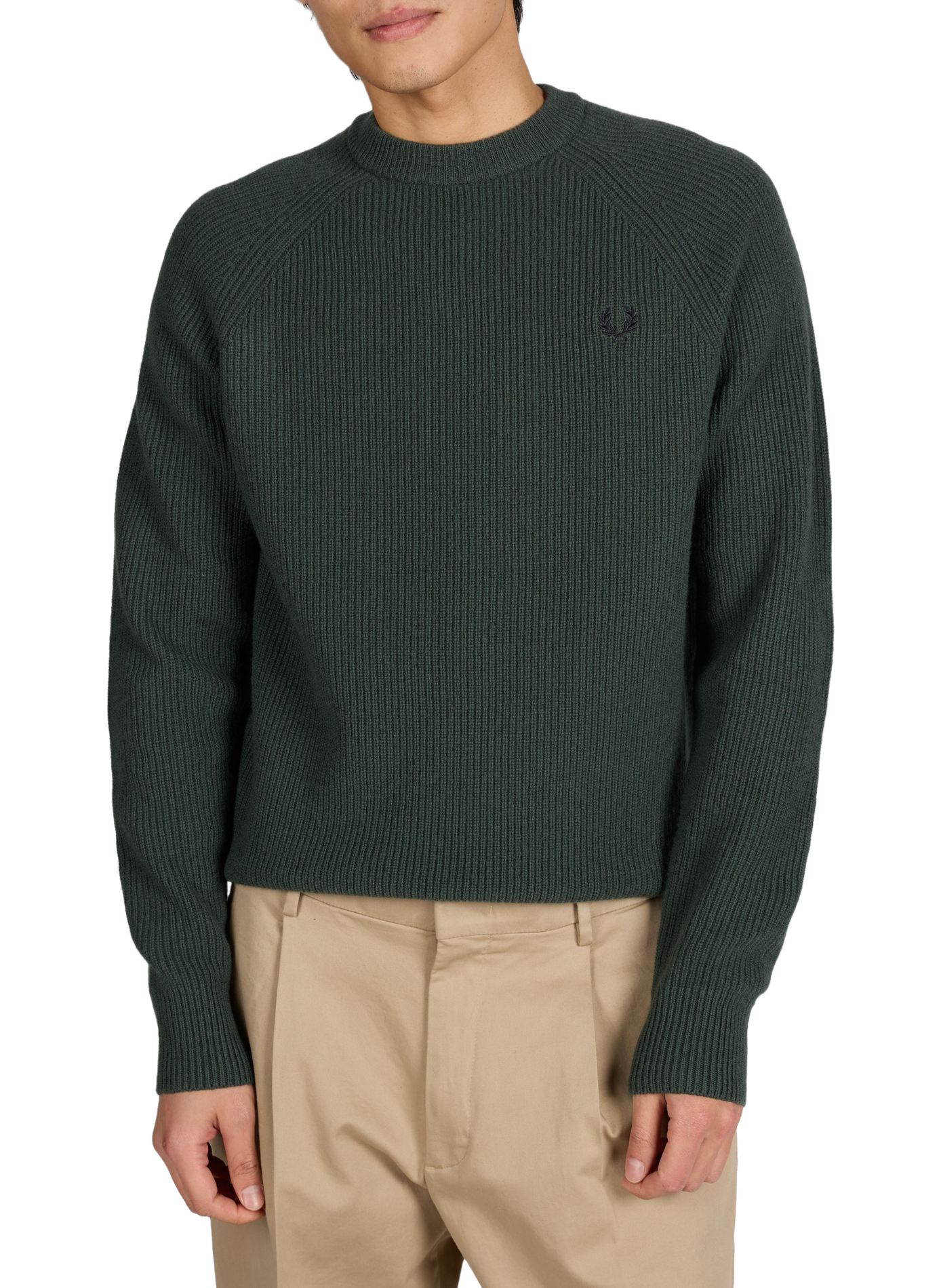 Cotton jumper FRED PERRY Green