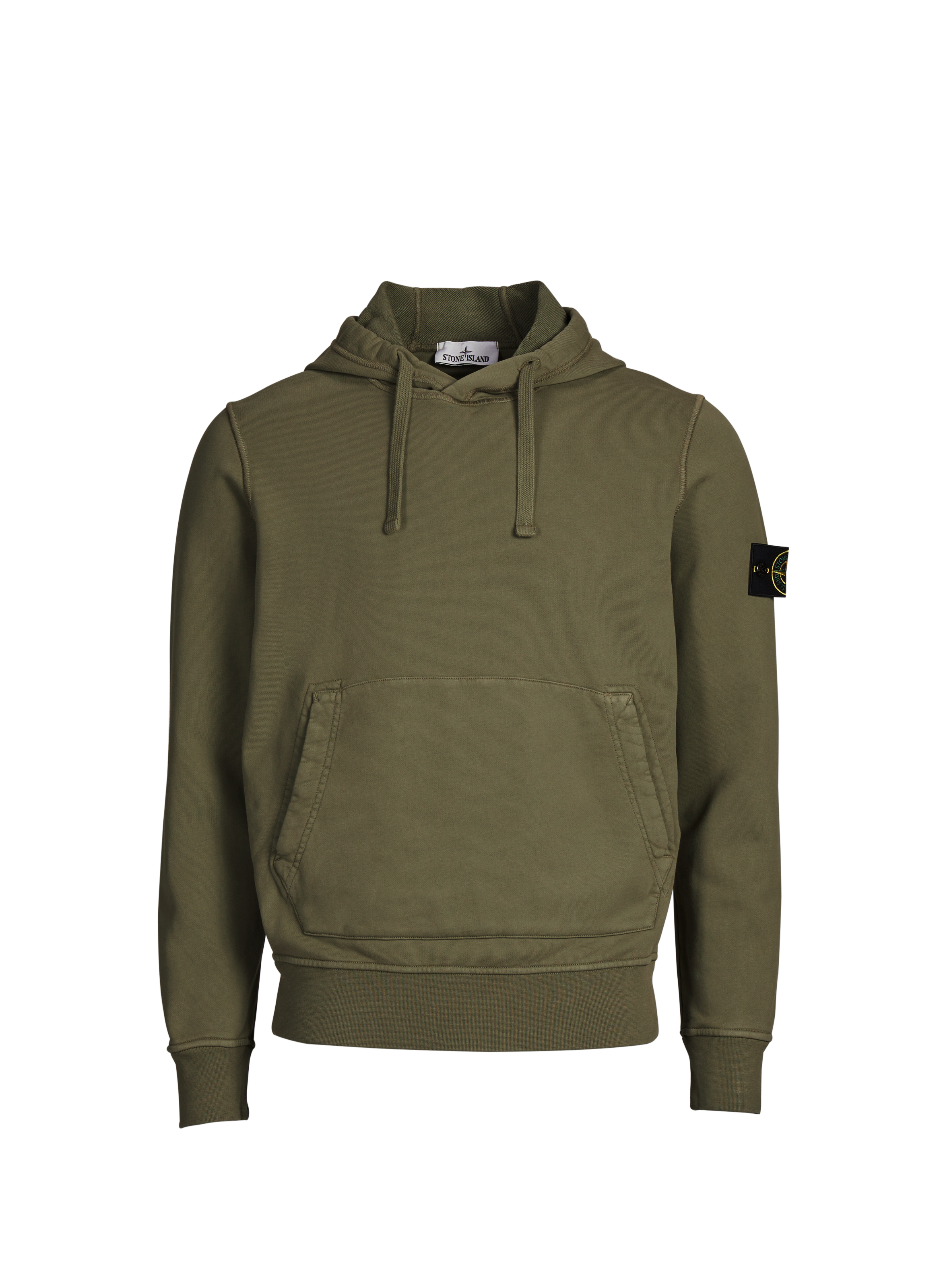Cotton hoodie STONE ISLAND Khaki