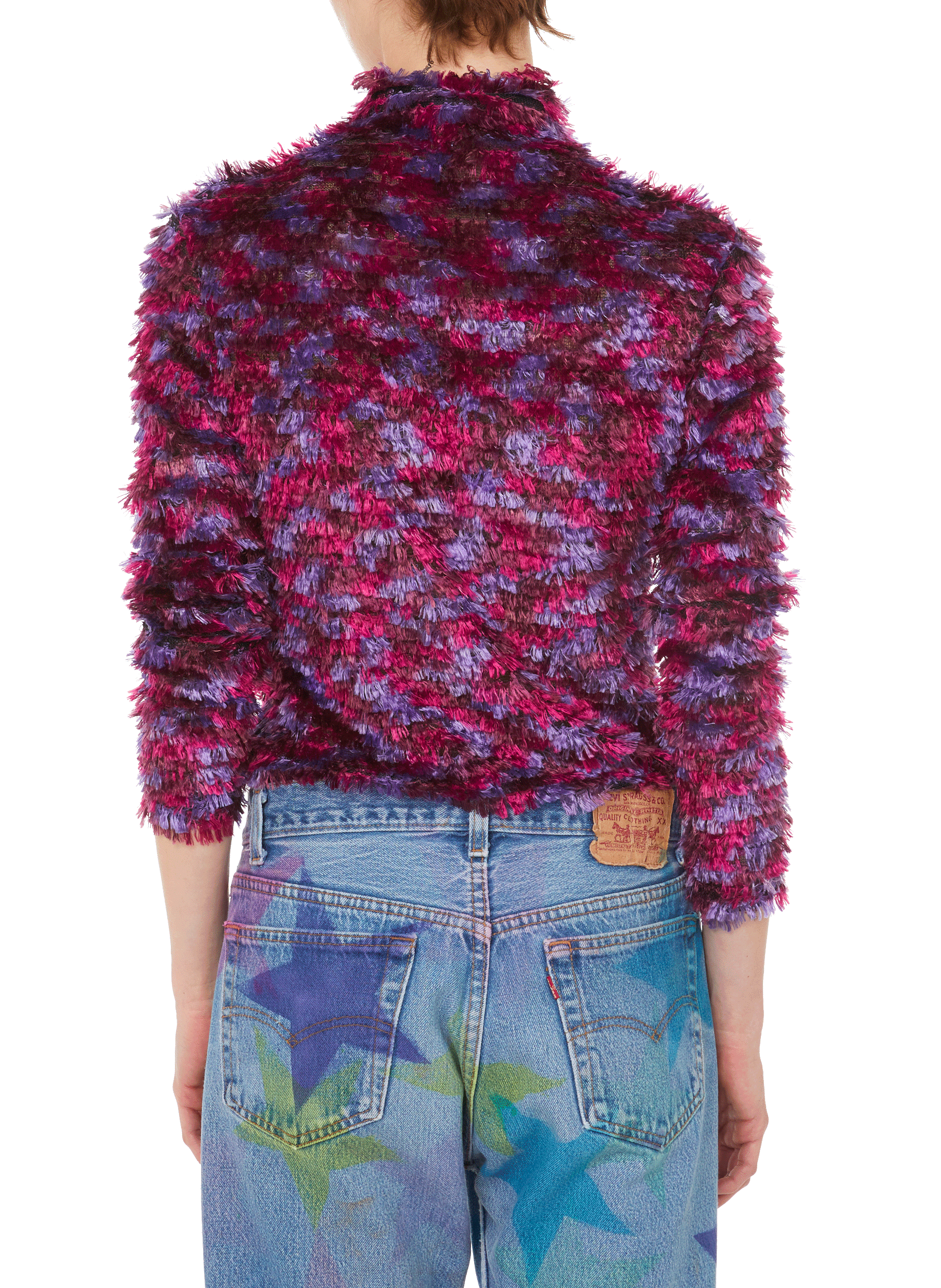 Top texturé COLLINA STRADA Violet