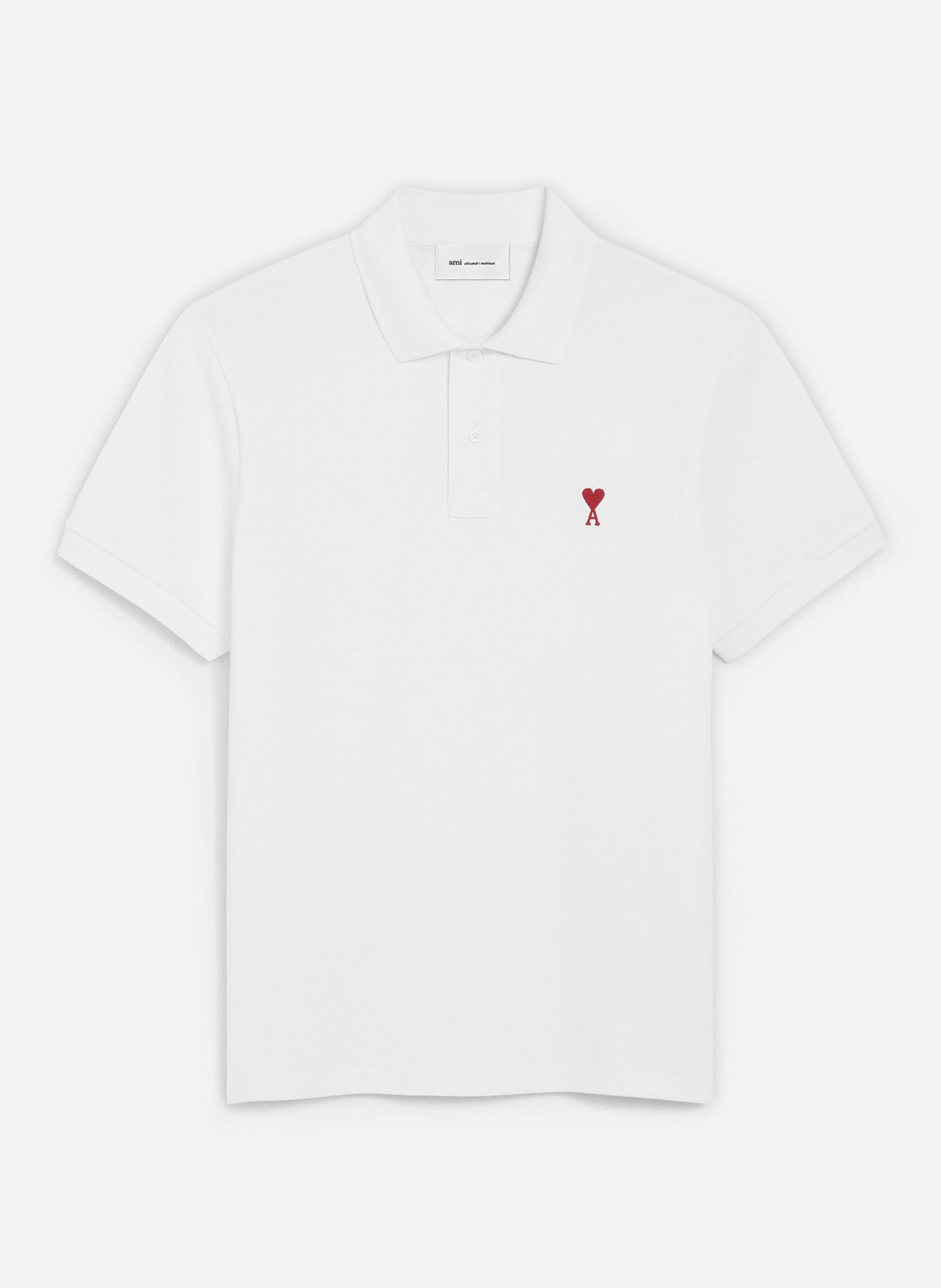 Polo Ami de Coeur unisexe  Blanc