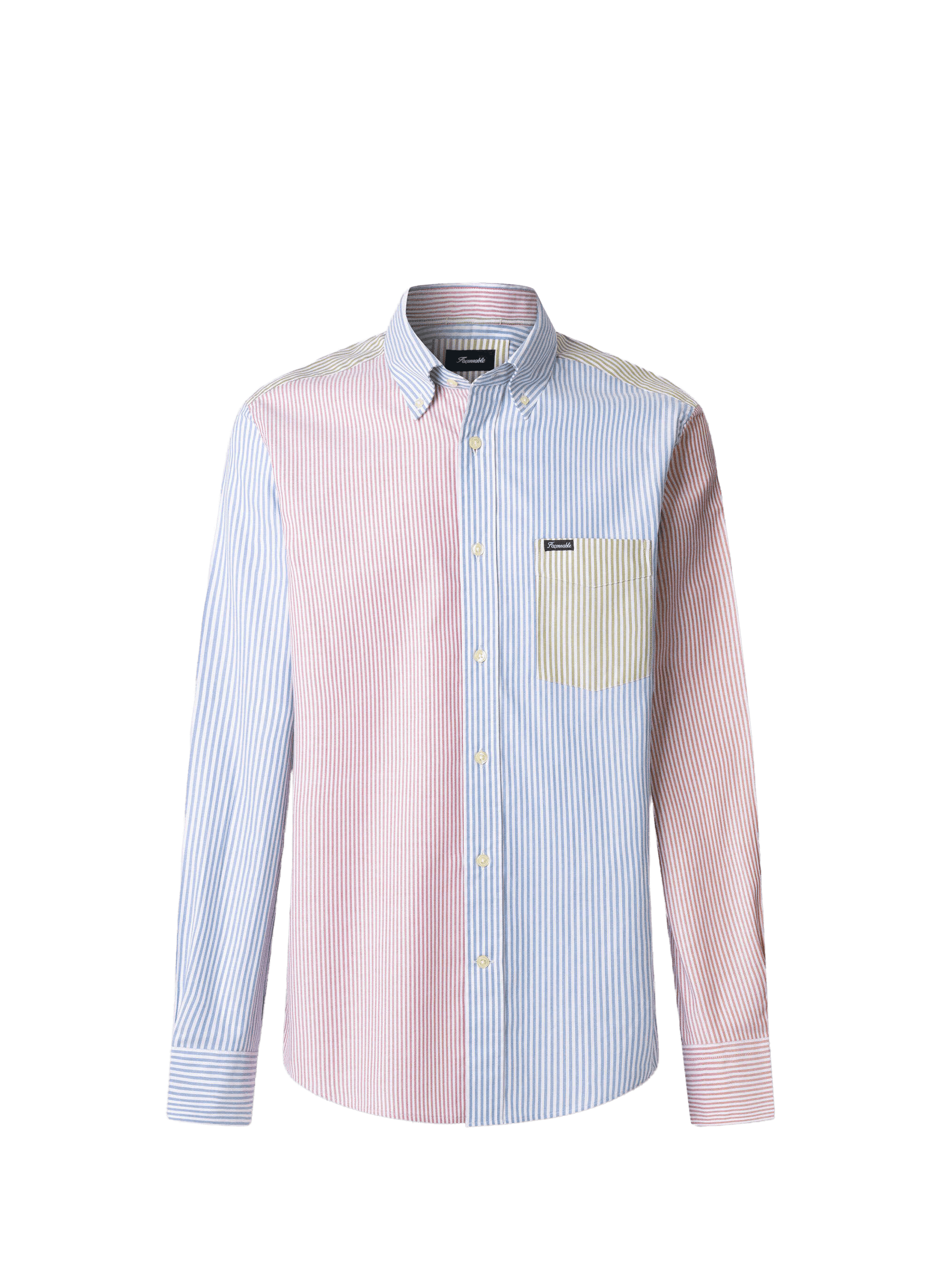 Striped cotton shirt FACONNABLE Red