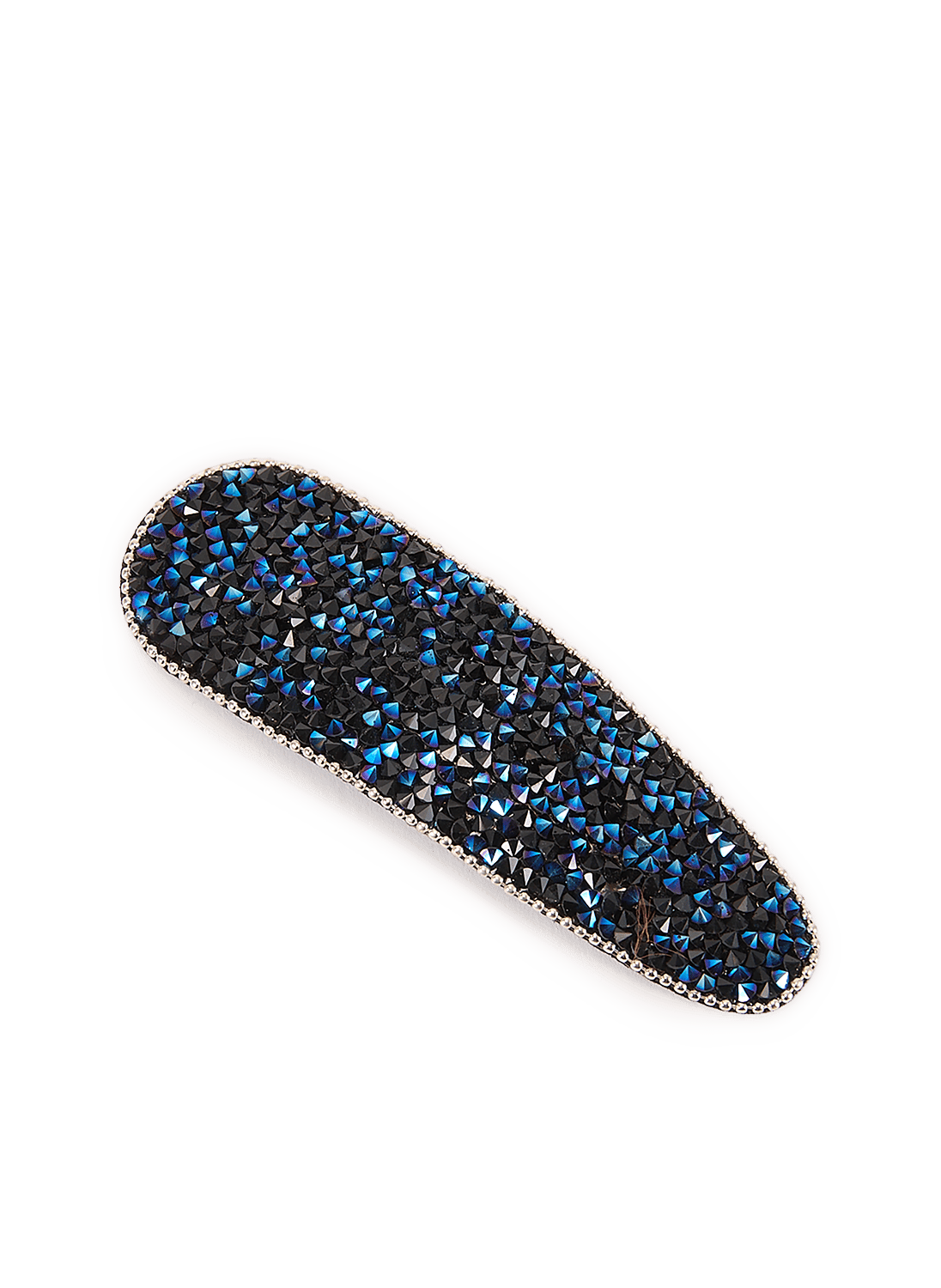 Barette ovale à strass SAISON 1865 Bleu