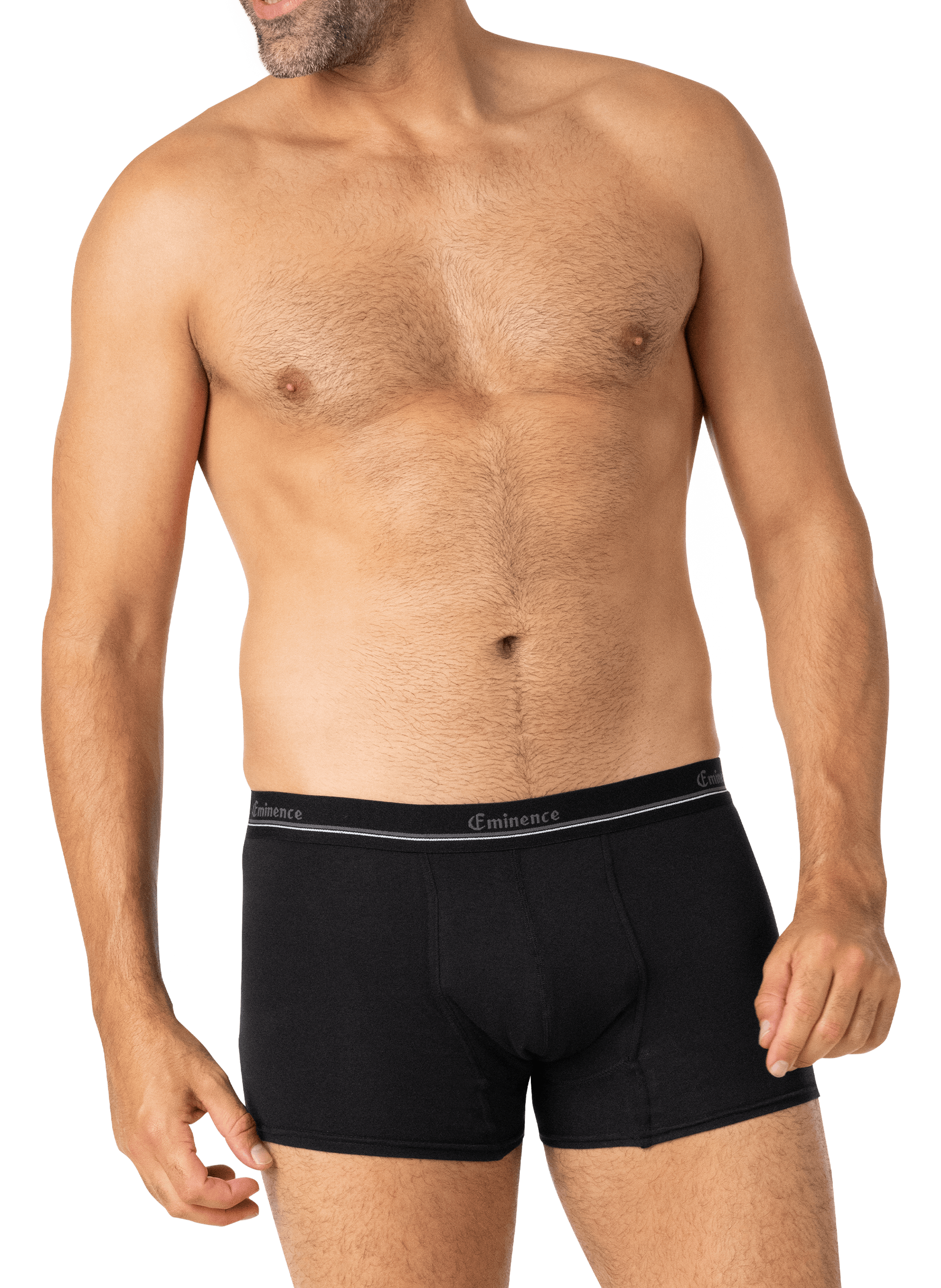 Boxer uni en coton mélangé EMINENCE Noir