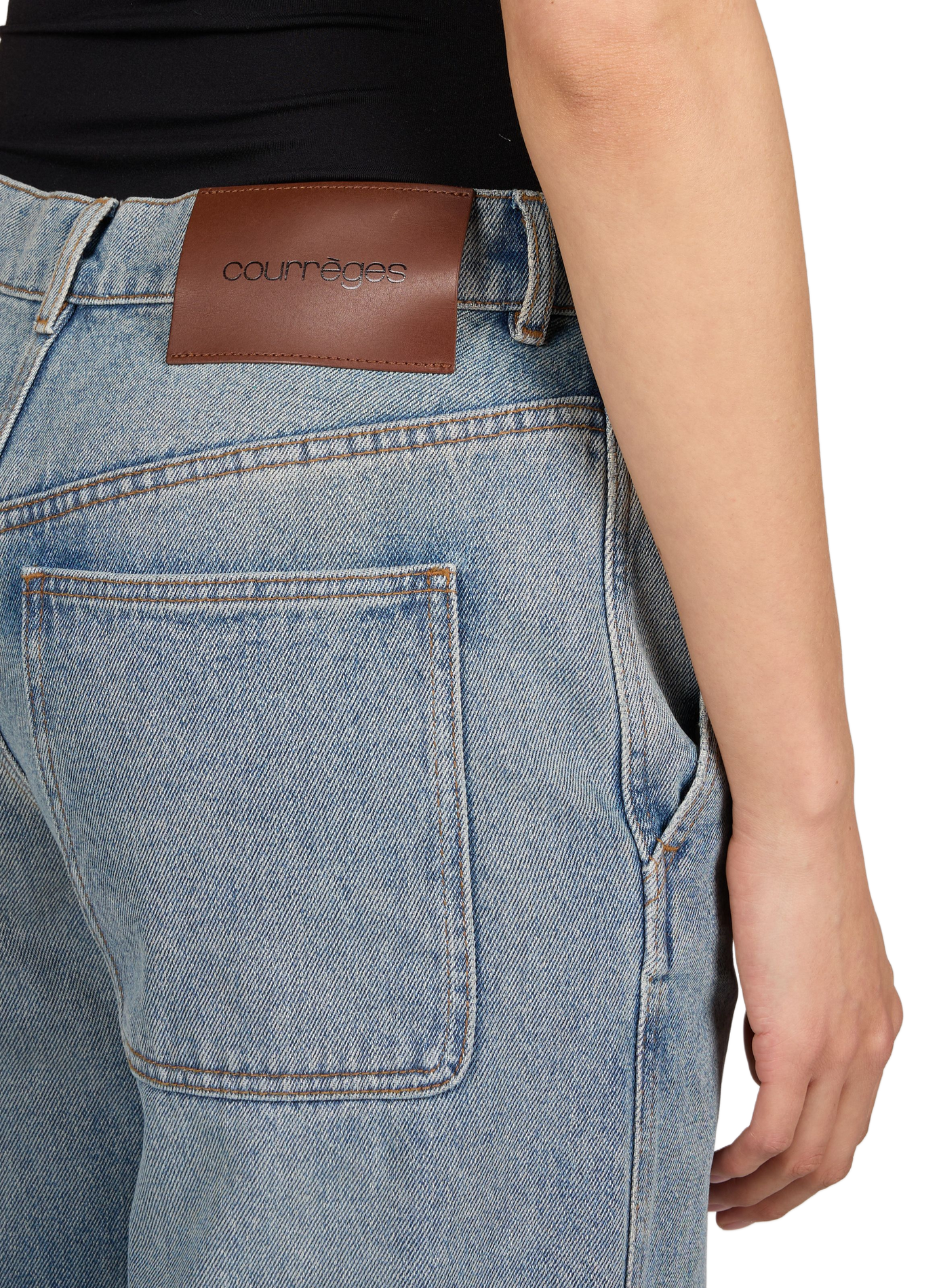 Jean Hammer en coton COURRÈGES Bleu