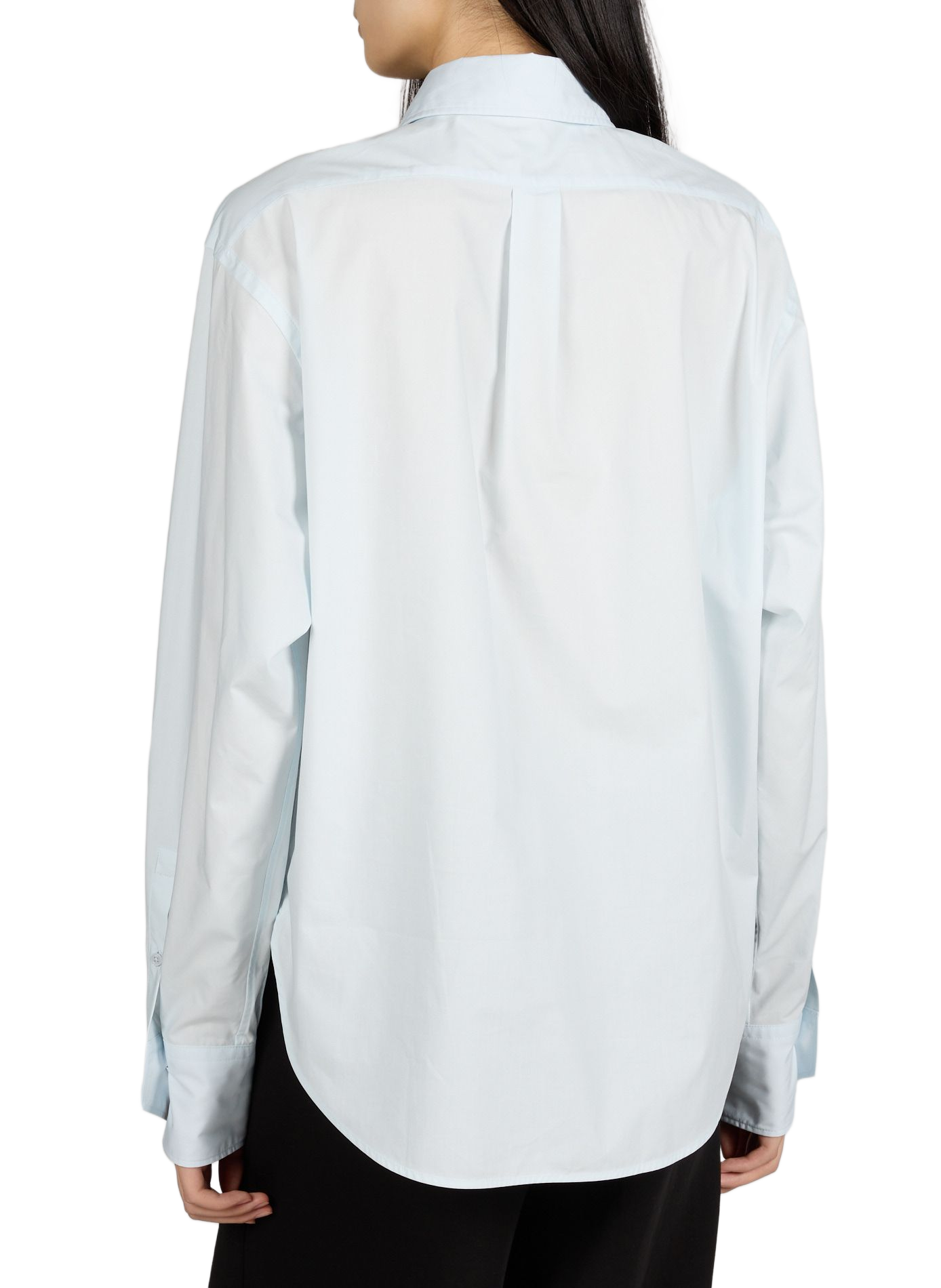 Camisa de algodón BOSS Azul