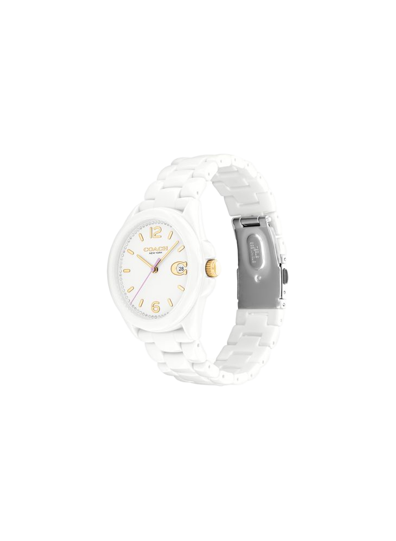 Montre quartz Greyson en céramique COACH MONTRES Blanc