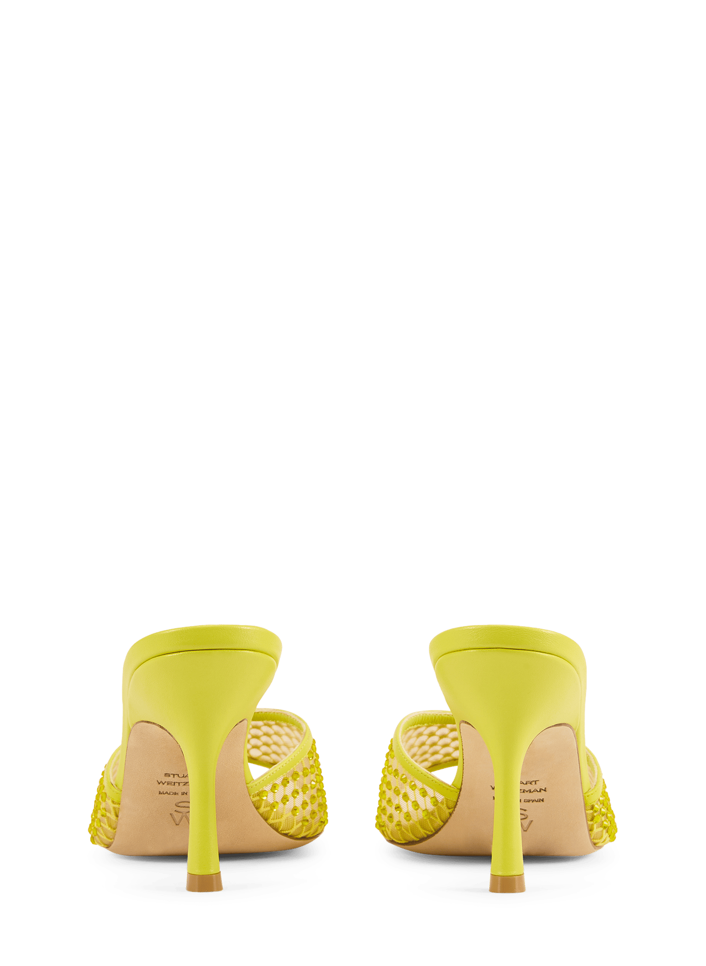 Bareitall Shine Heeled Sandals STUART WEITZMAN Yellow