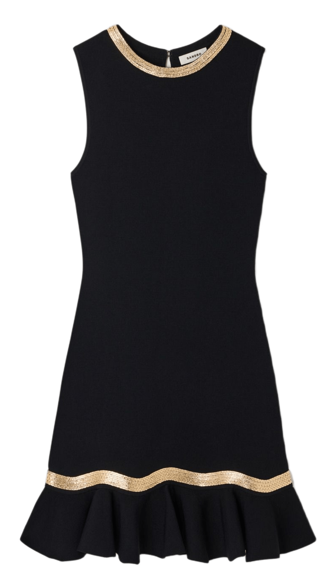 Robe courte en maille SANDRO Noir