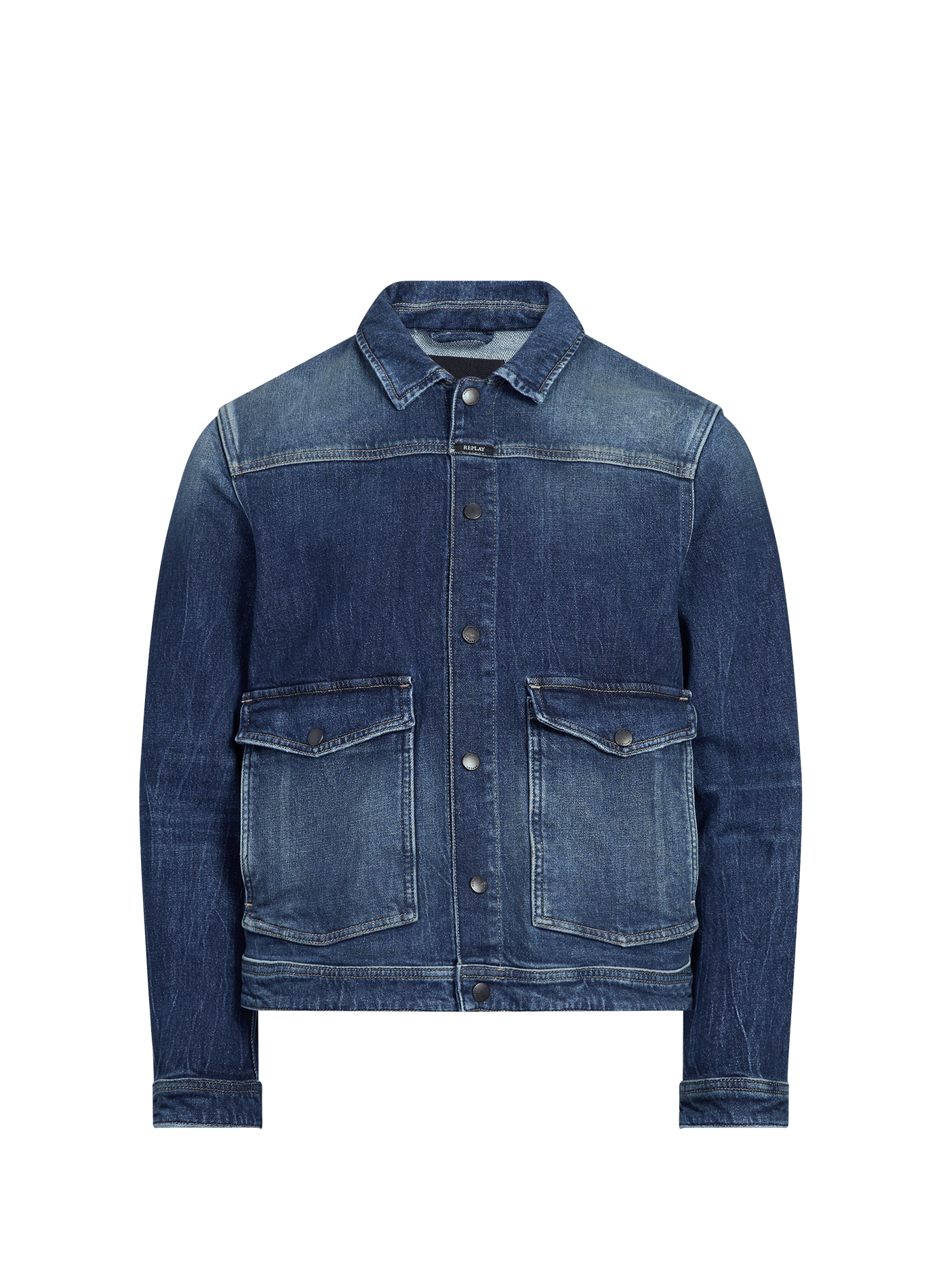 Cotton-blend denim jacket  REPLAY Blue