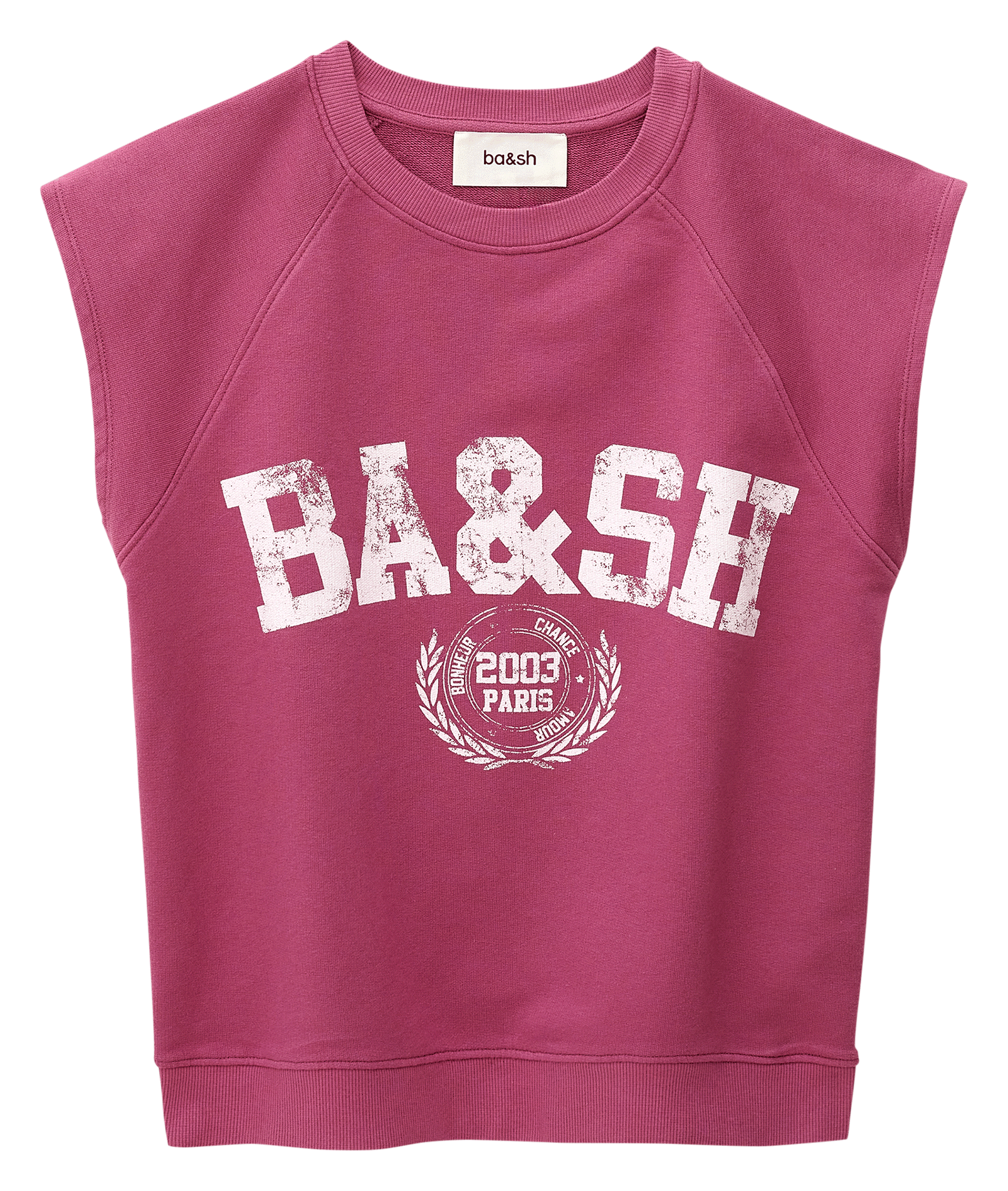 Sweat imprimé en coton beata BA&SH Rose