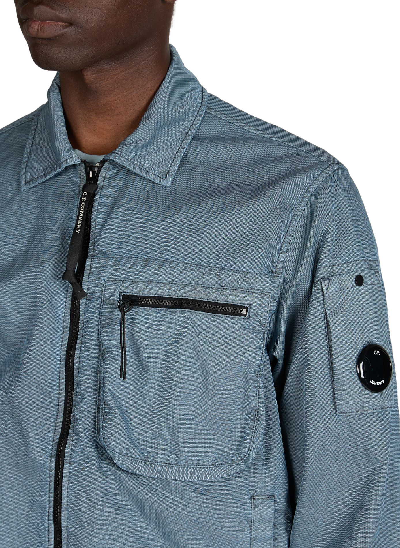 Jacke mit klassischem Kragen CP COMPANY Blau