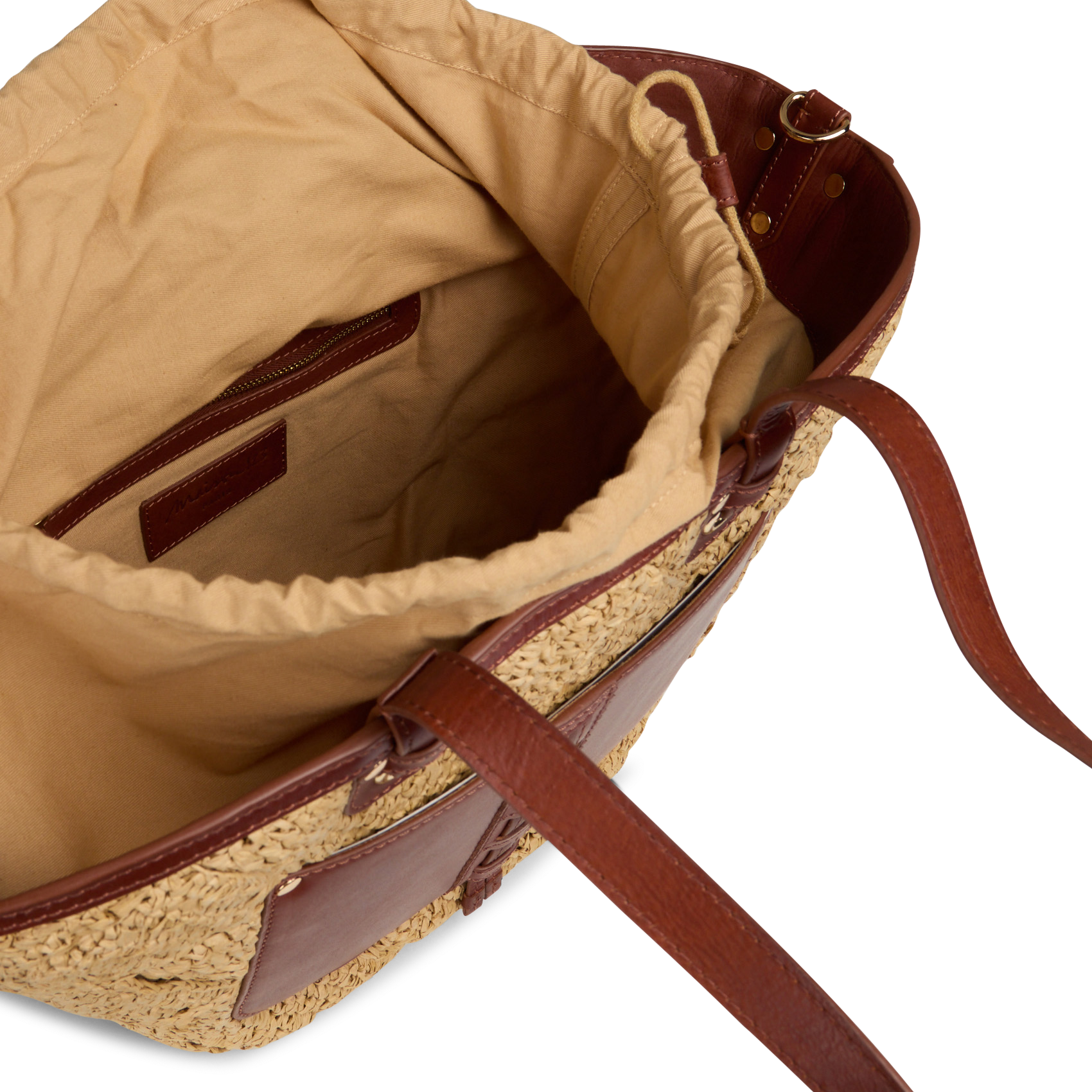 Panier en raphia lucien MAISON 123 Blanc
