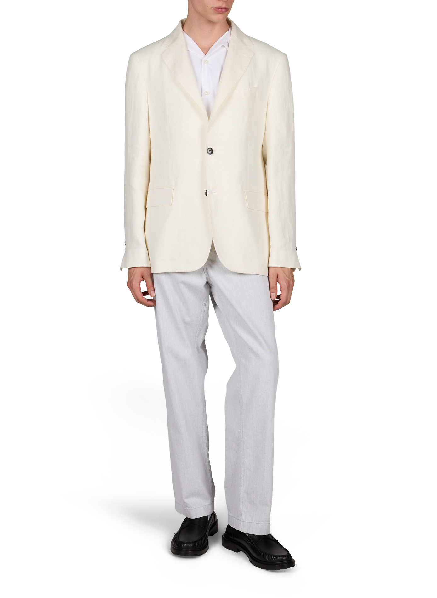 Linen blazer FACONNABLE White