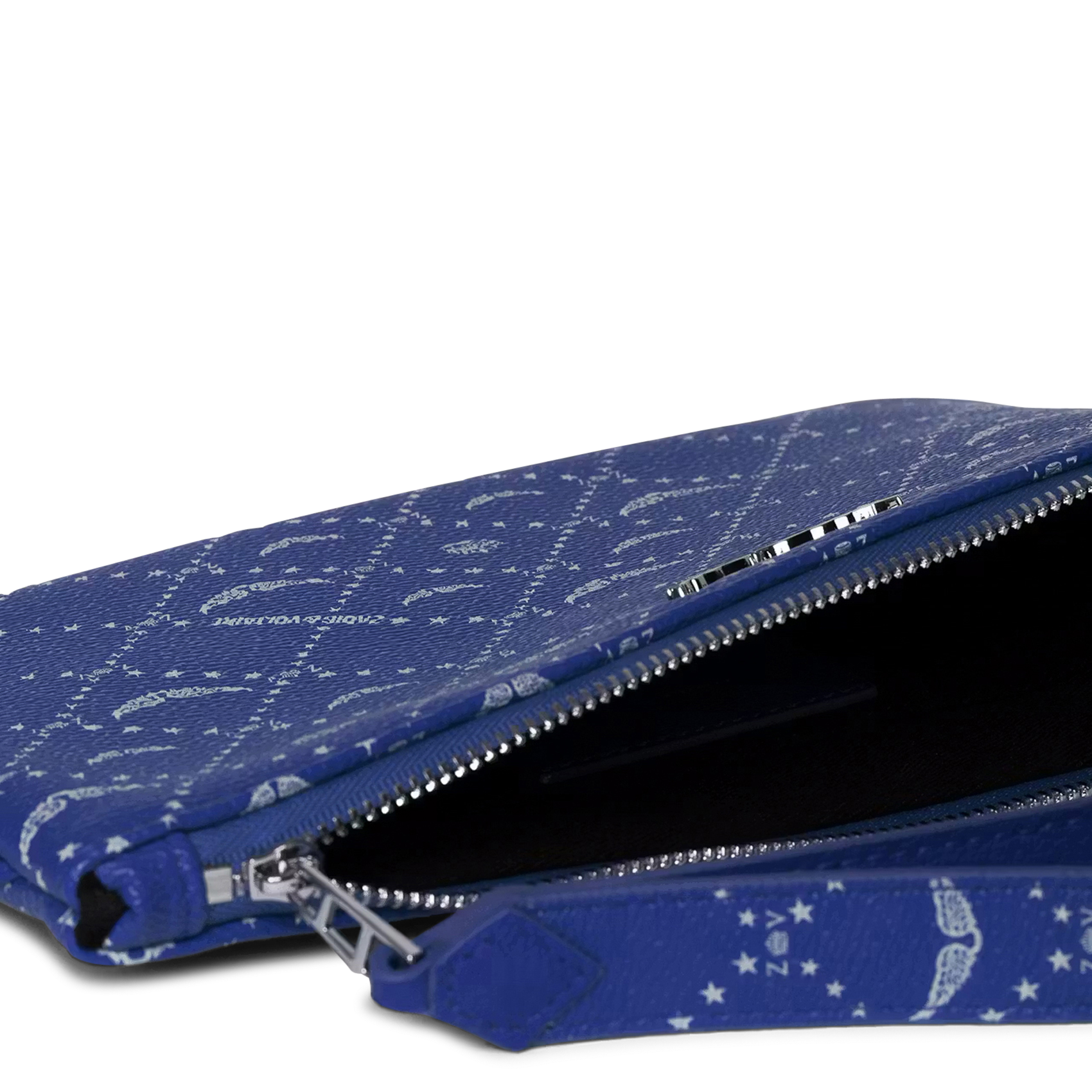 Pochette en toile monogramme z pouch ZADIG&VOLTAIRE Bleu