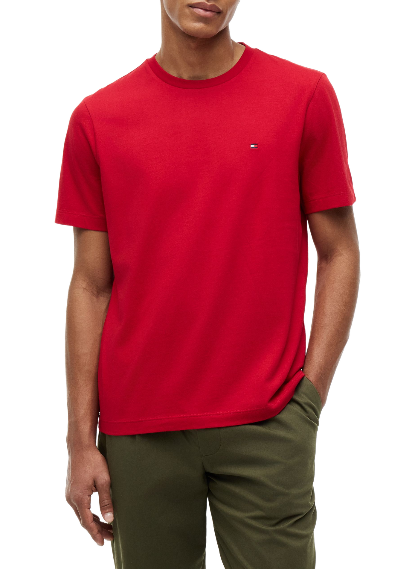 T-shirt en coton TOMMY HILFIGER Rouge