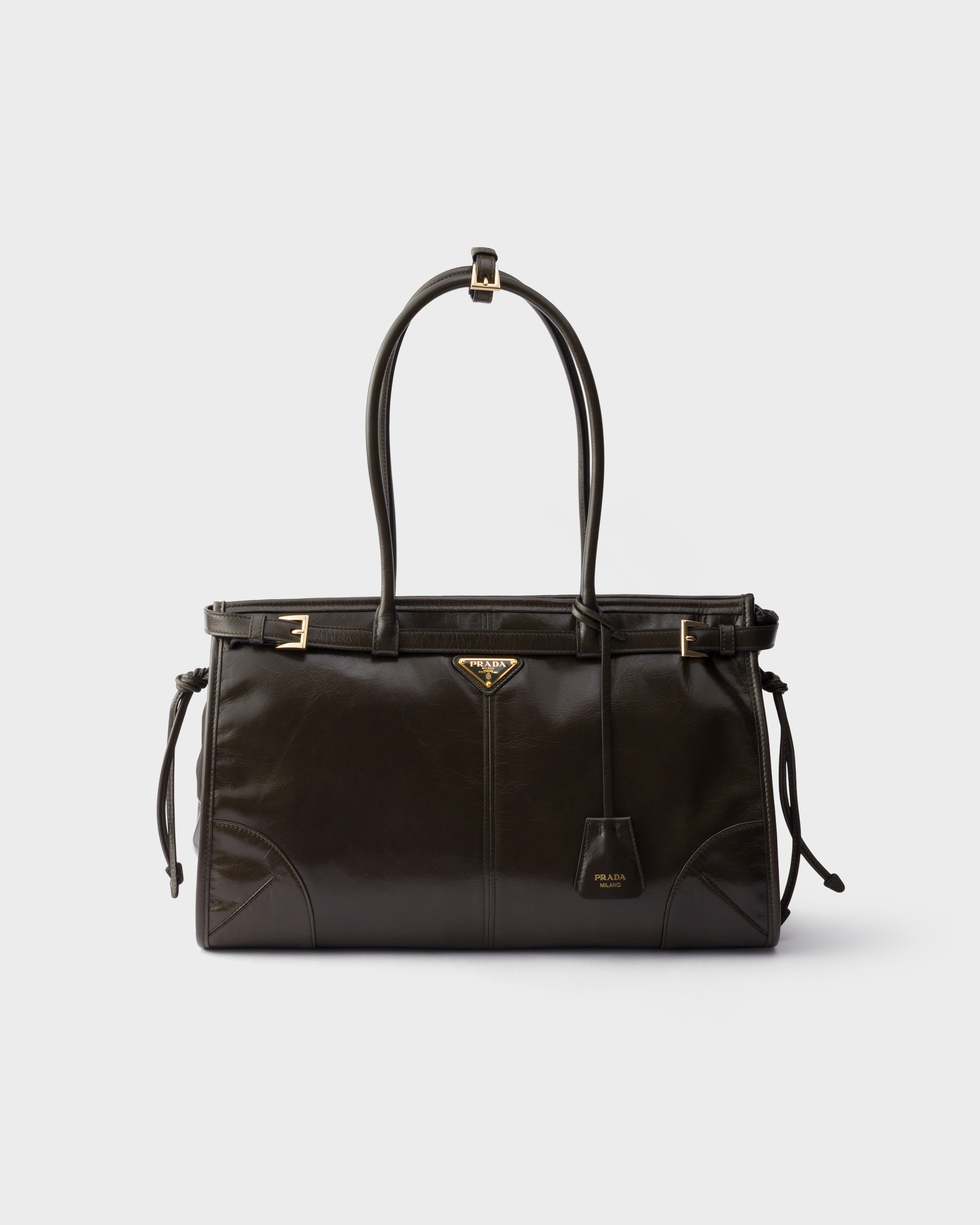 Grand sac prada bonnie en cuir PRADA Vert