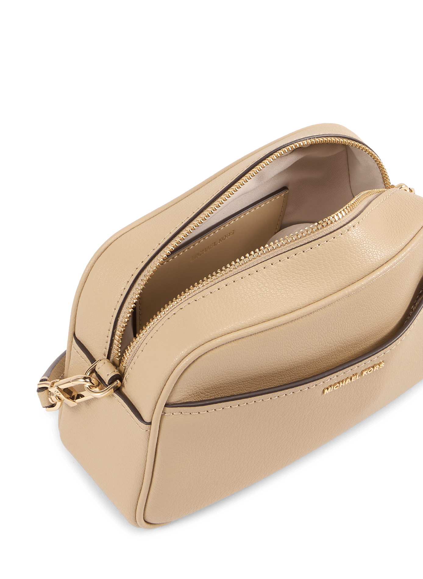 Sac à bandoulière Jet Set en cuir MICHAEL KORS Beige