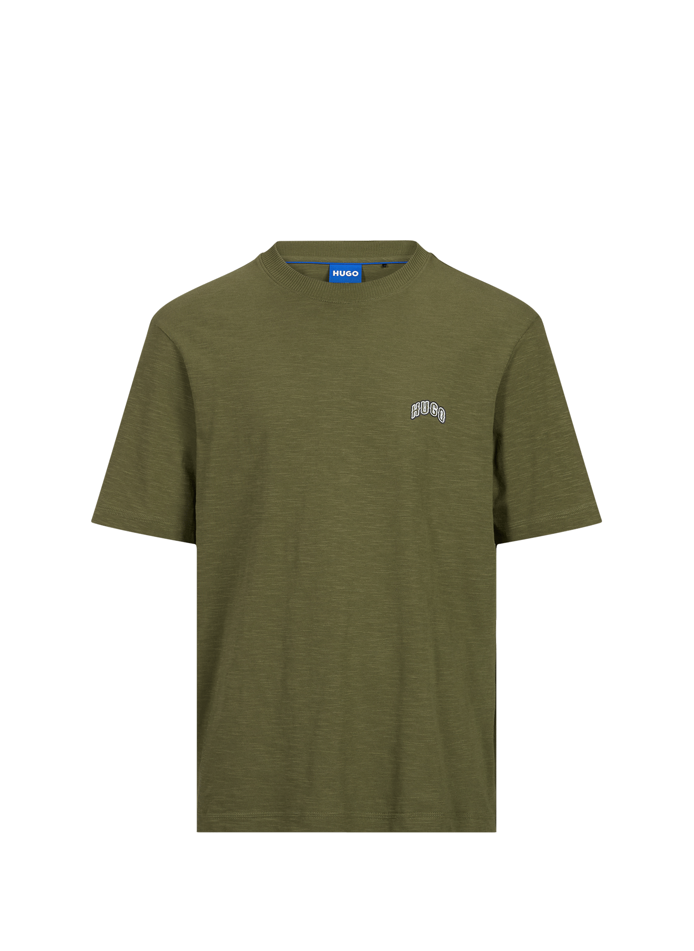 Cotton T-shirt HUGO BLUE Green