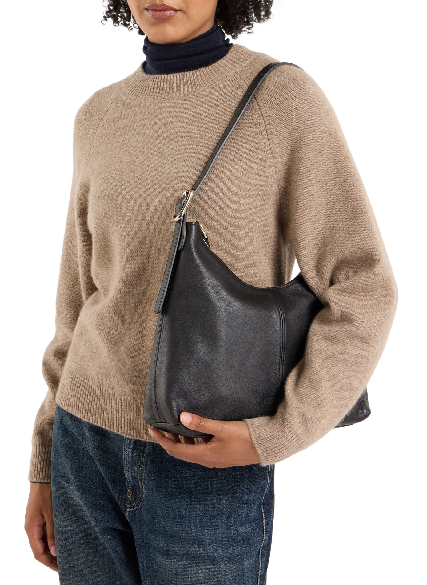 Sac à mains Cara en cuir SAISON 1865 Noir