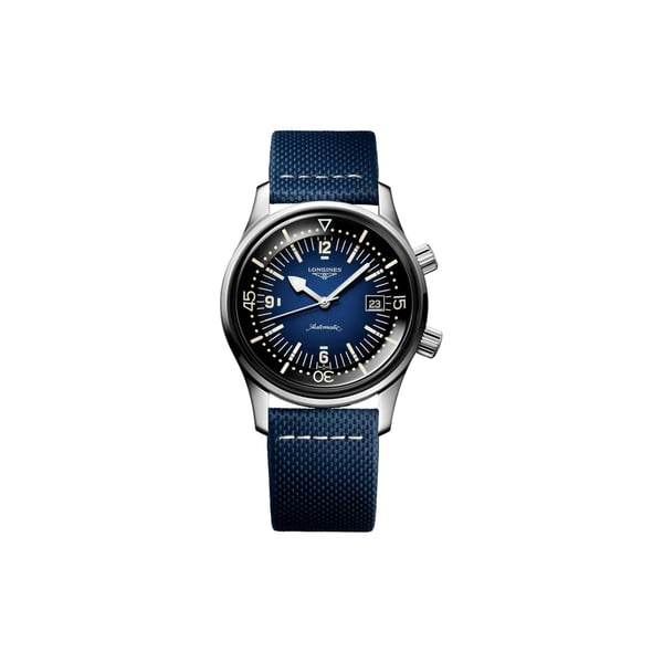 Montre automatique The Longines Legend Diver en cuir Montre automatique The Longines Legend Diver en cuir