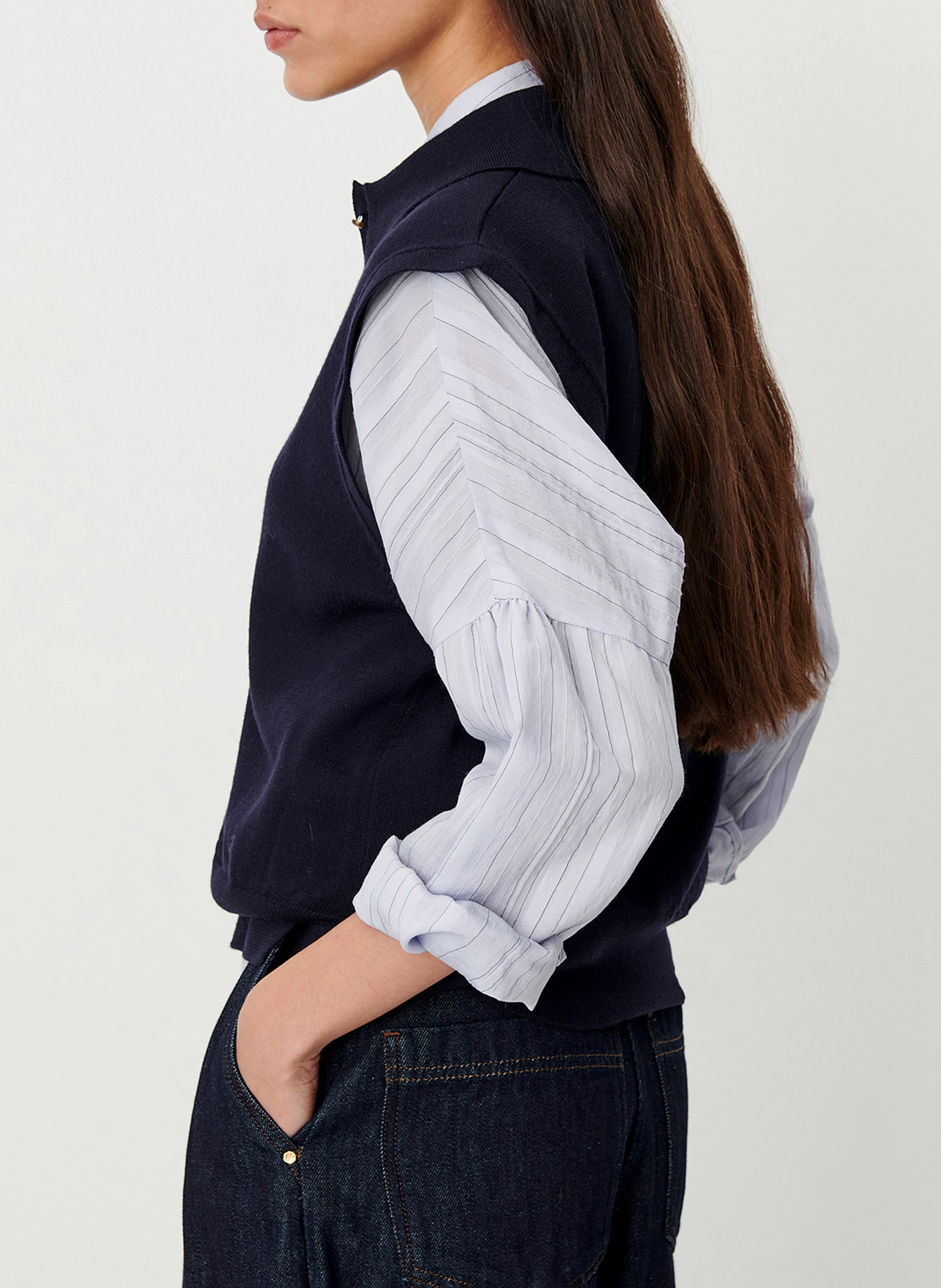 Pull oversize en laine mathy SESSUN Bleu