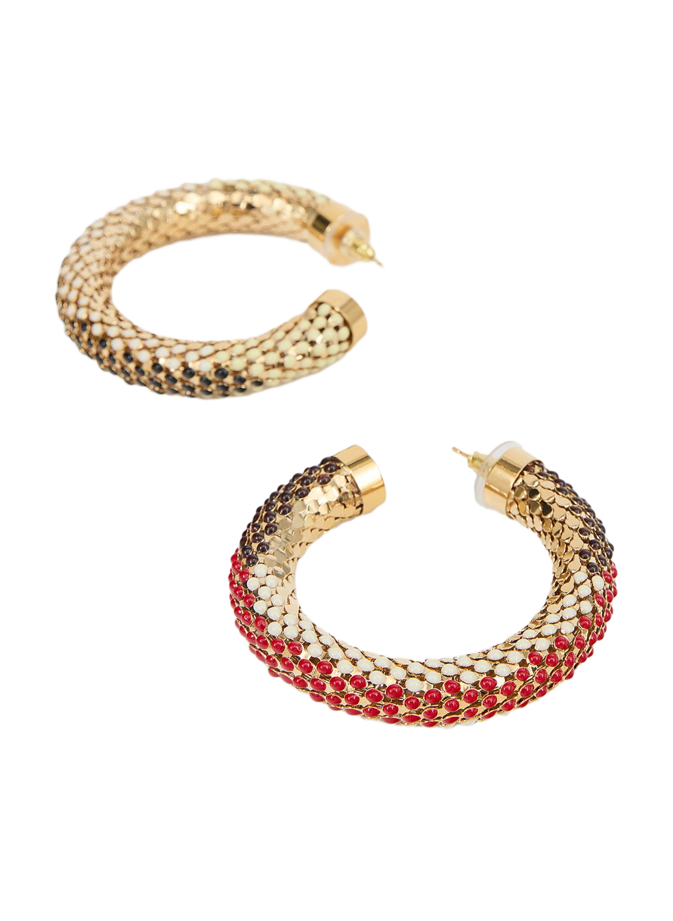 Boucles d'oreille Doria créoles ISABEL MARANT Rouge