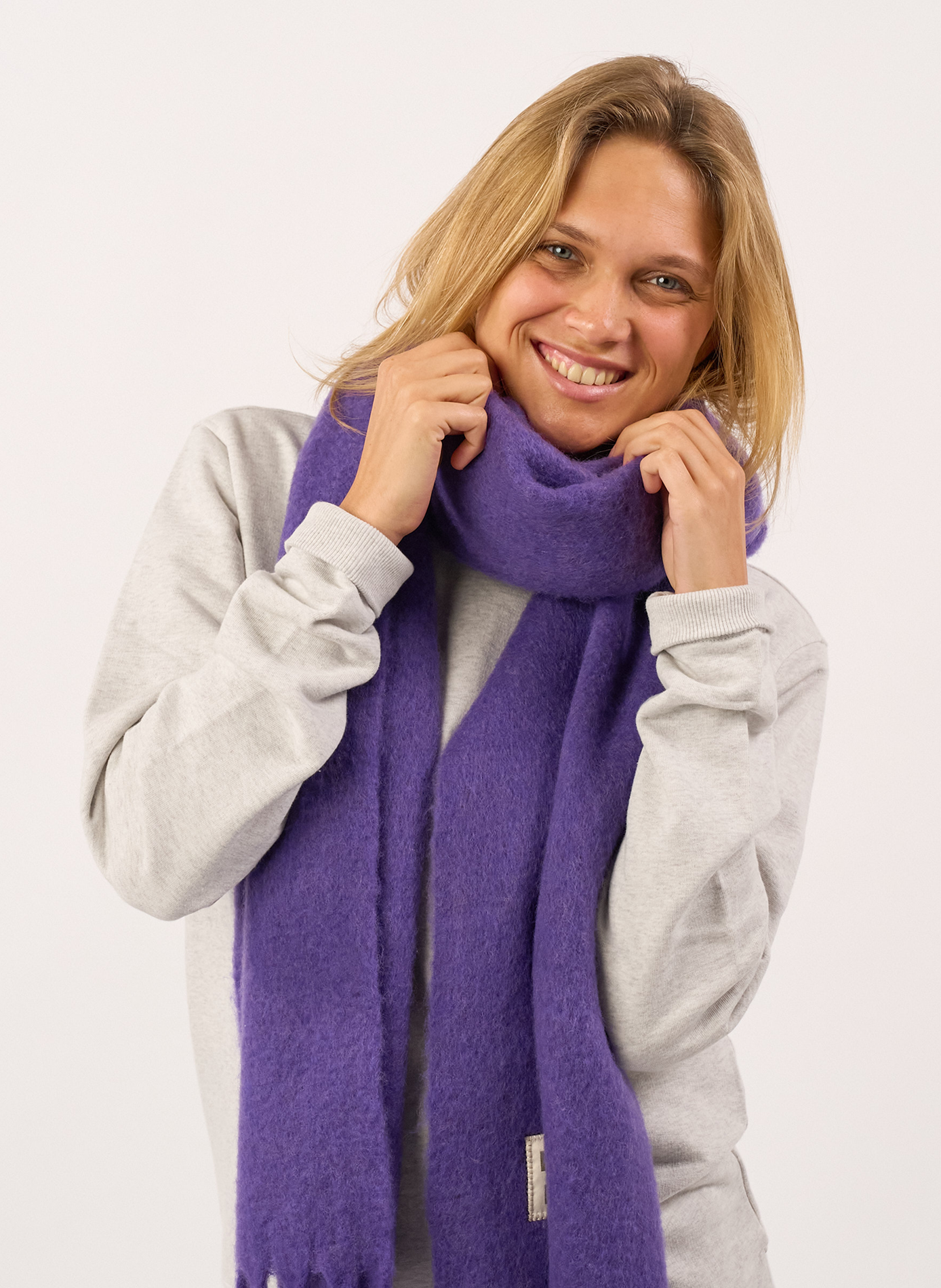 Echarpe en laine large BILLYBELT Violet