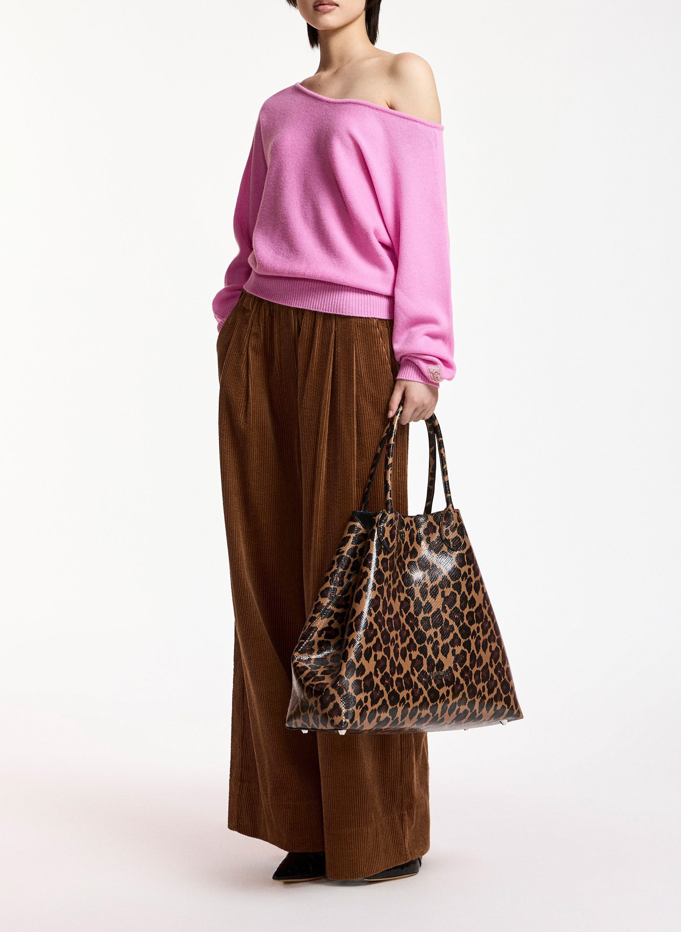 Sac cabas à carreaux konstantin ESSENTIEL ANTWERP Noir