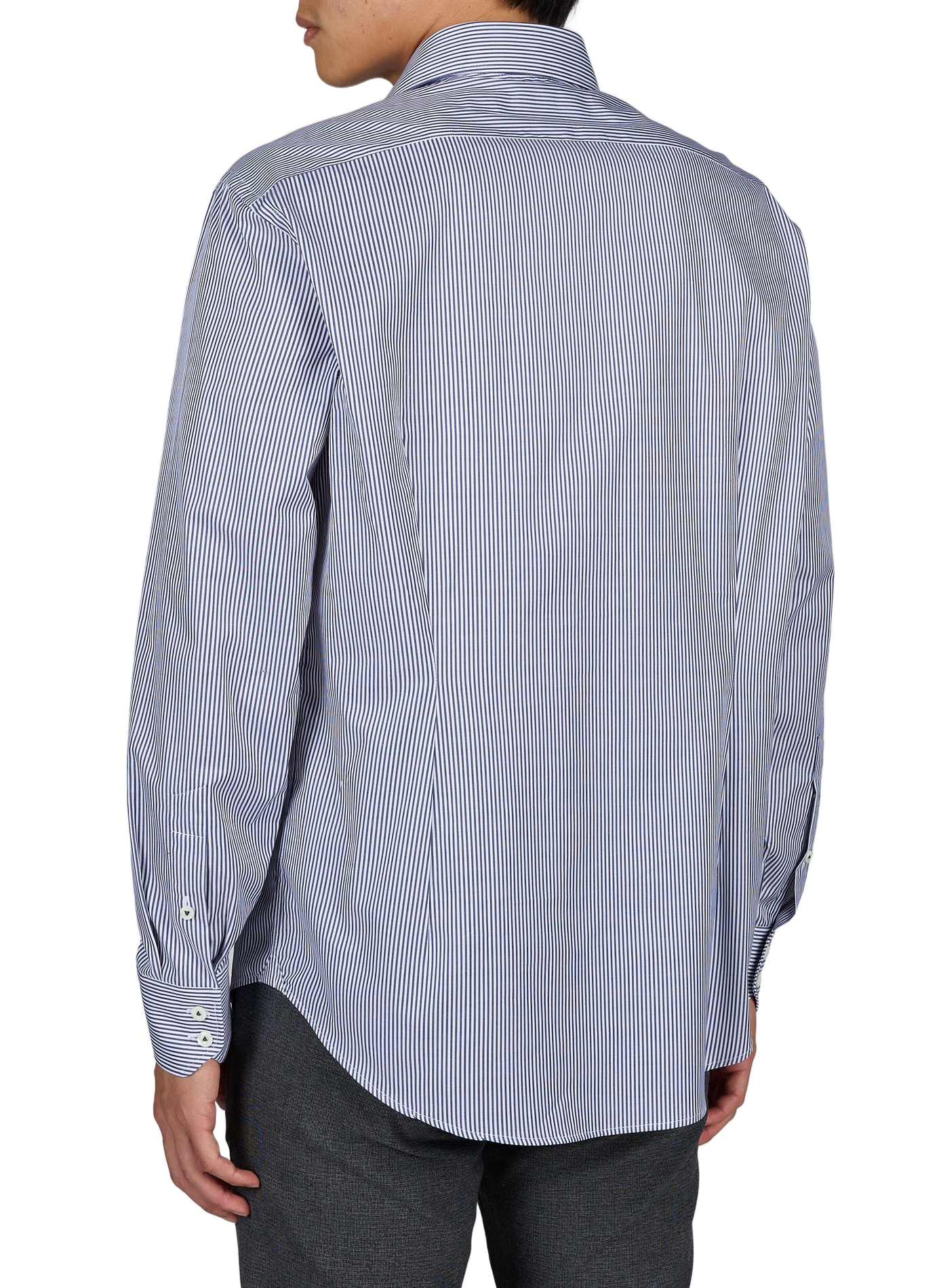 Gestreept katoenen overhemd VAN LAACK Blauw
