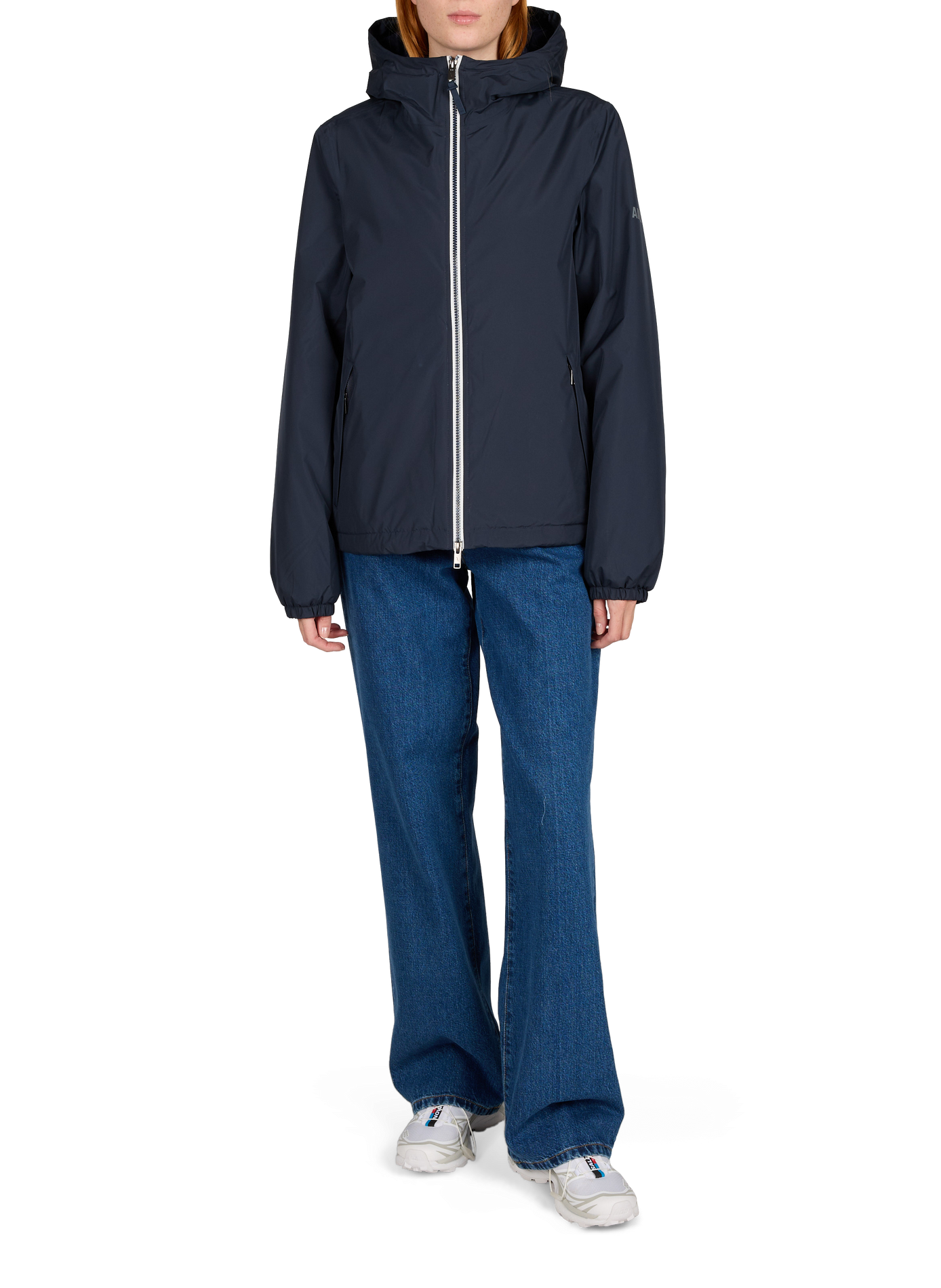 Hooded windproof jacket AIGLE Blue