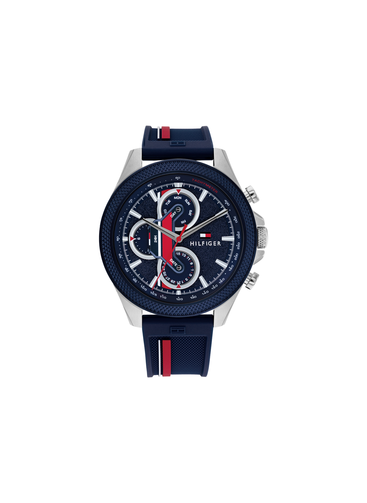 Quarz Uhr in Silikon von Clark TOMMY HILFIGER Blau