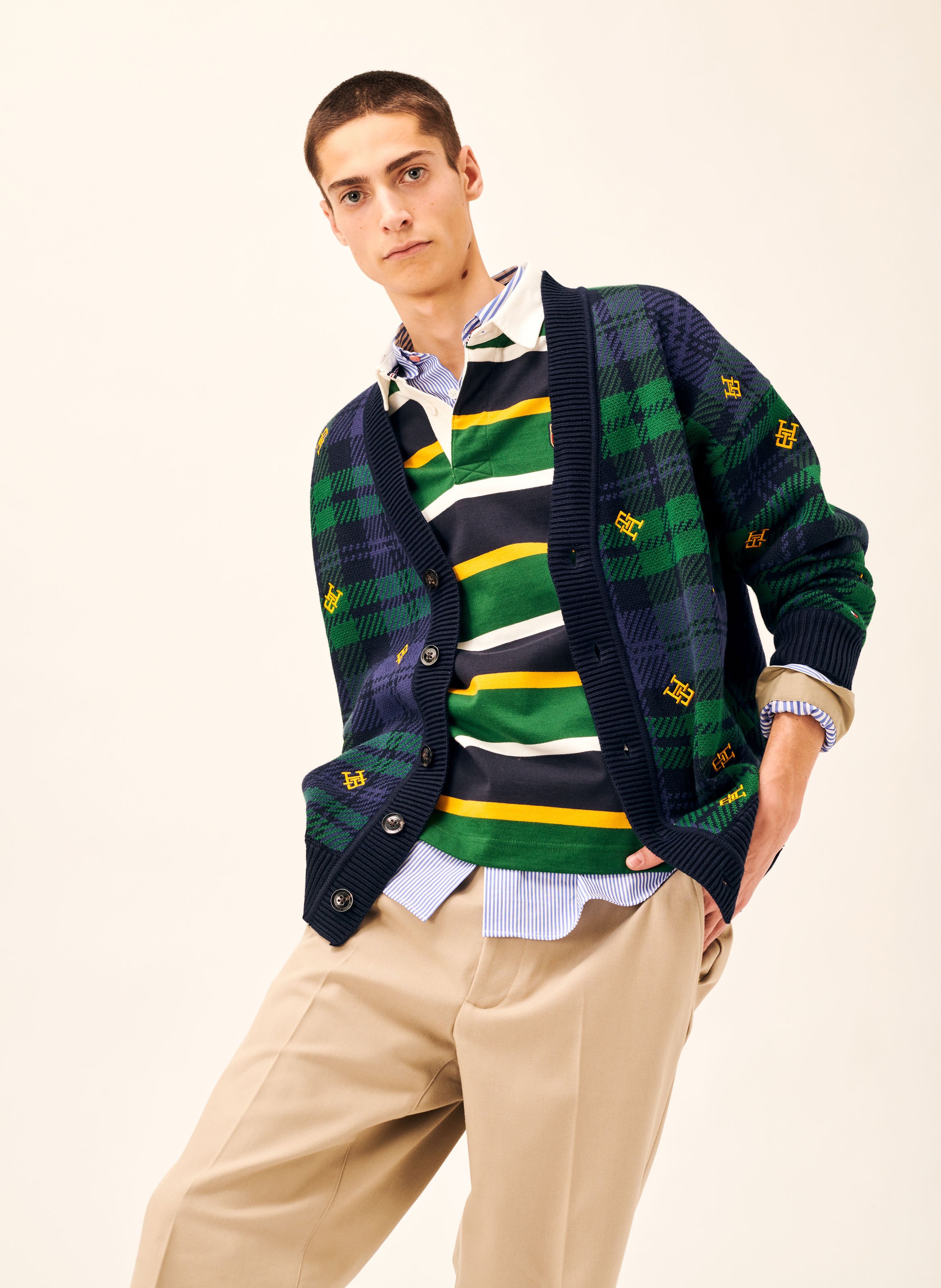 Kent-collar striped shirt SEIDENSTICKER Blue