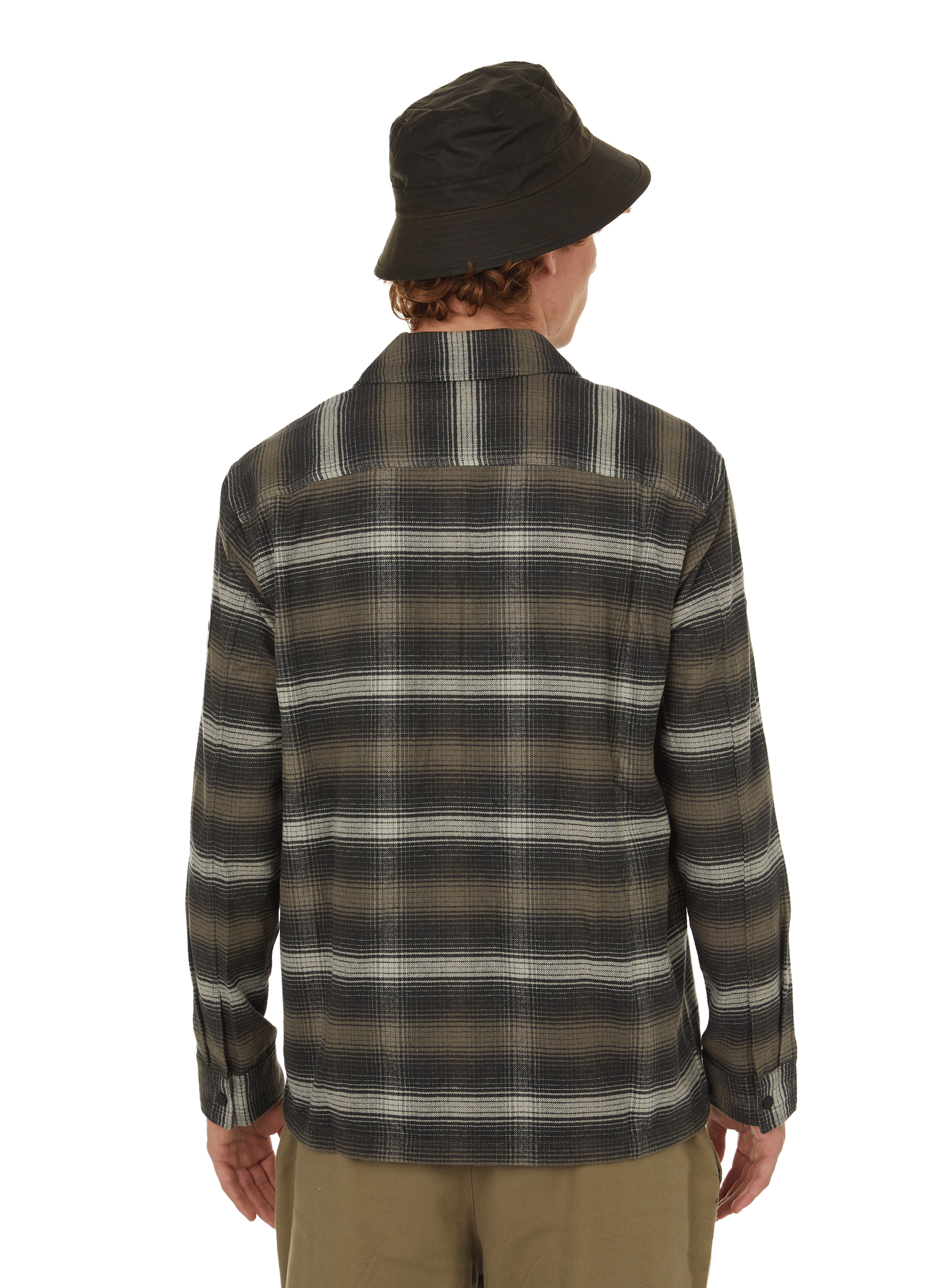 Coated cotton canvas bucket hat BARBOUR Green
