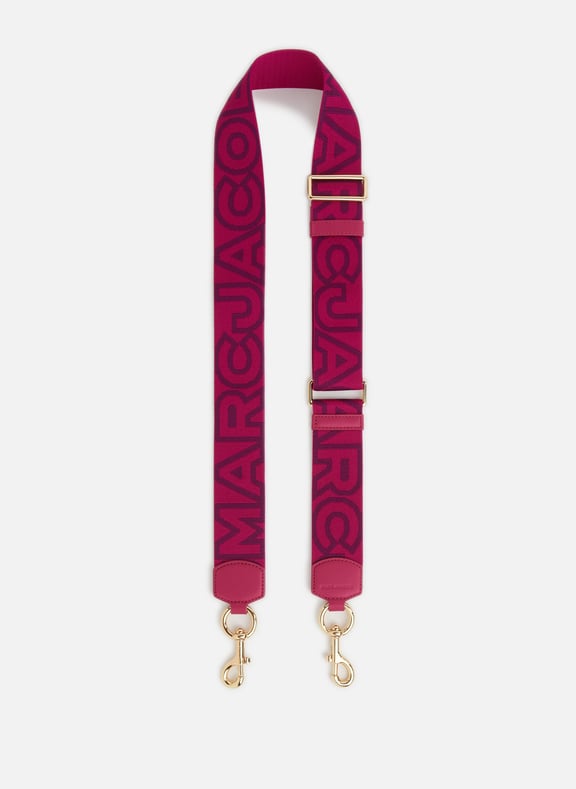 Adjustable shoulder strap with logo Pink by MARC JACOBS MARC JACOBS Adjustable shoulder strap with logo Pink