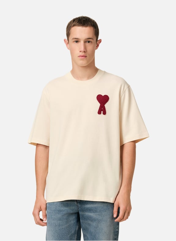 T-shirt patch ami de coeur Blanc by AMI PARIS AMI PARIS T-shirt patch ami de coeur Blanc