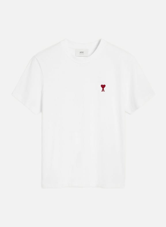 T-shirt ami de coeur rouge unisexe Blanc by AMI PARIS AMI PARIS T-shirt ami de coeur rouge unisexe Blanc