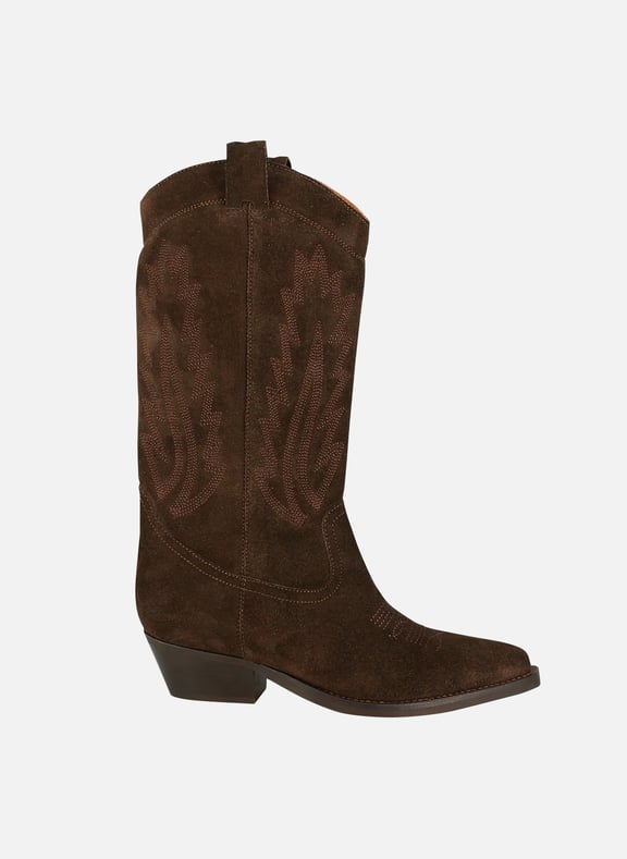 Santiags en cuir delea Marron by JONAK JONAK Santiags en cuir delea Marron