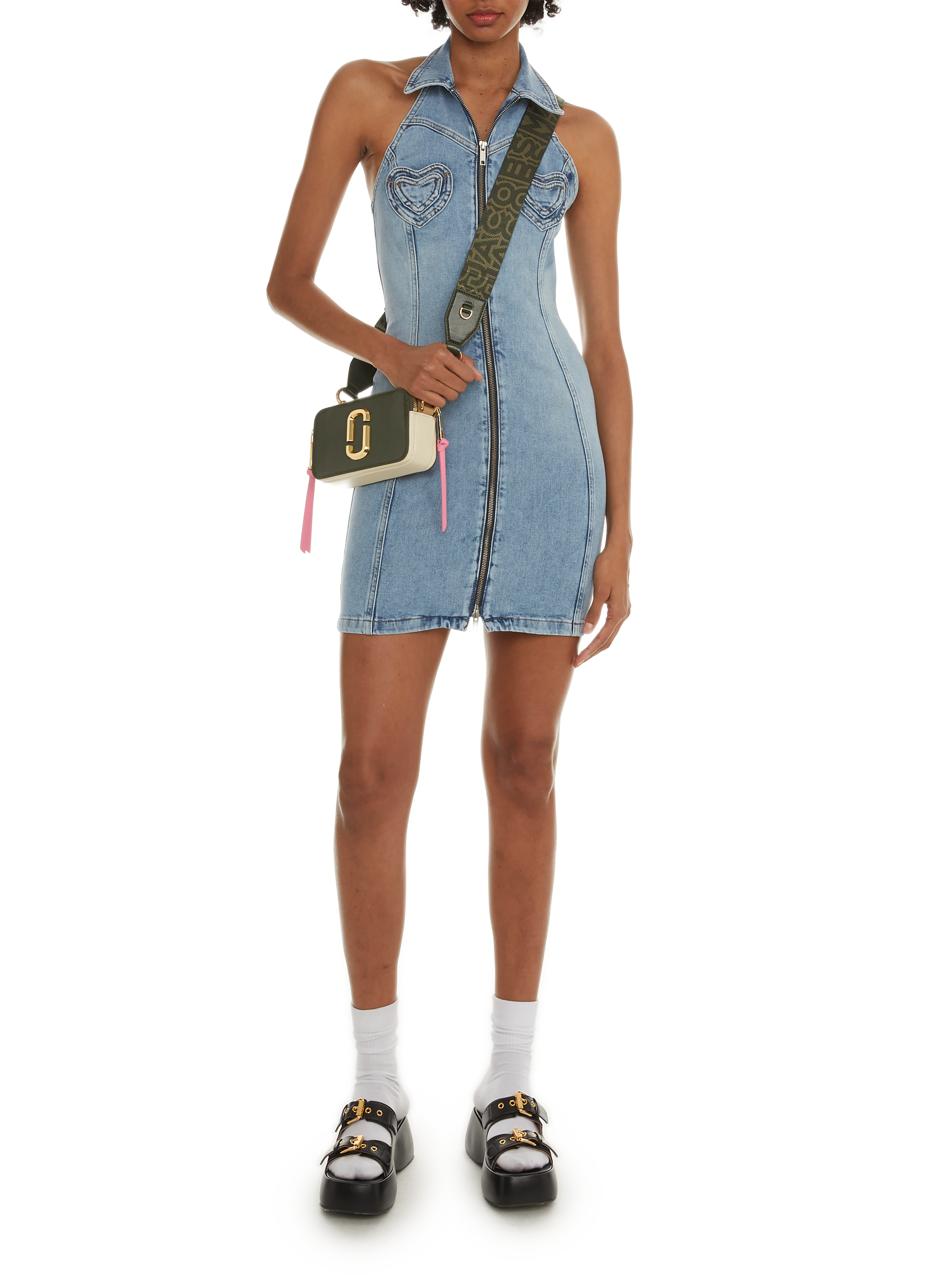 Sac The Snapshot en cuir MARC JACOBS Vert