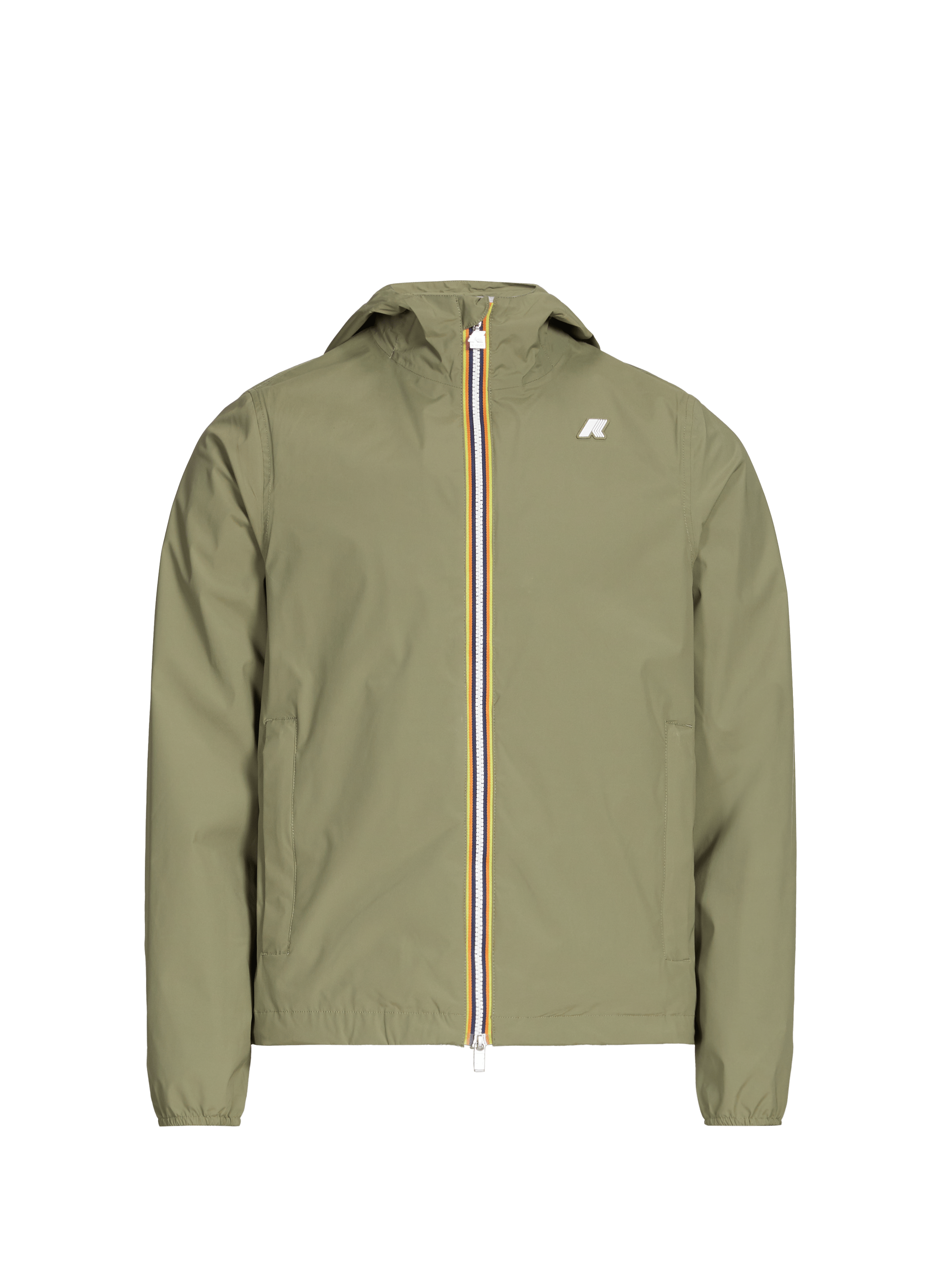 Waterproof hooded jacket K-WAY Green