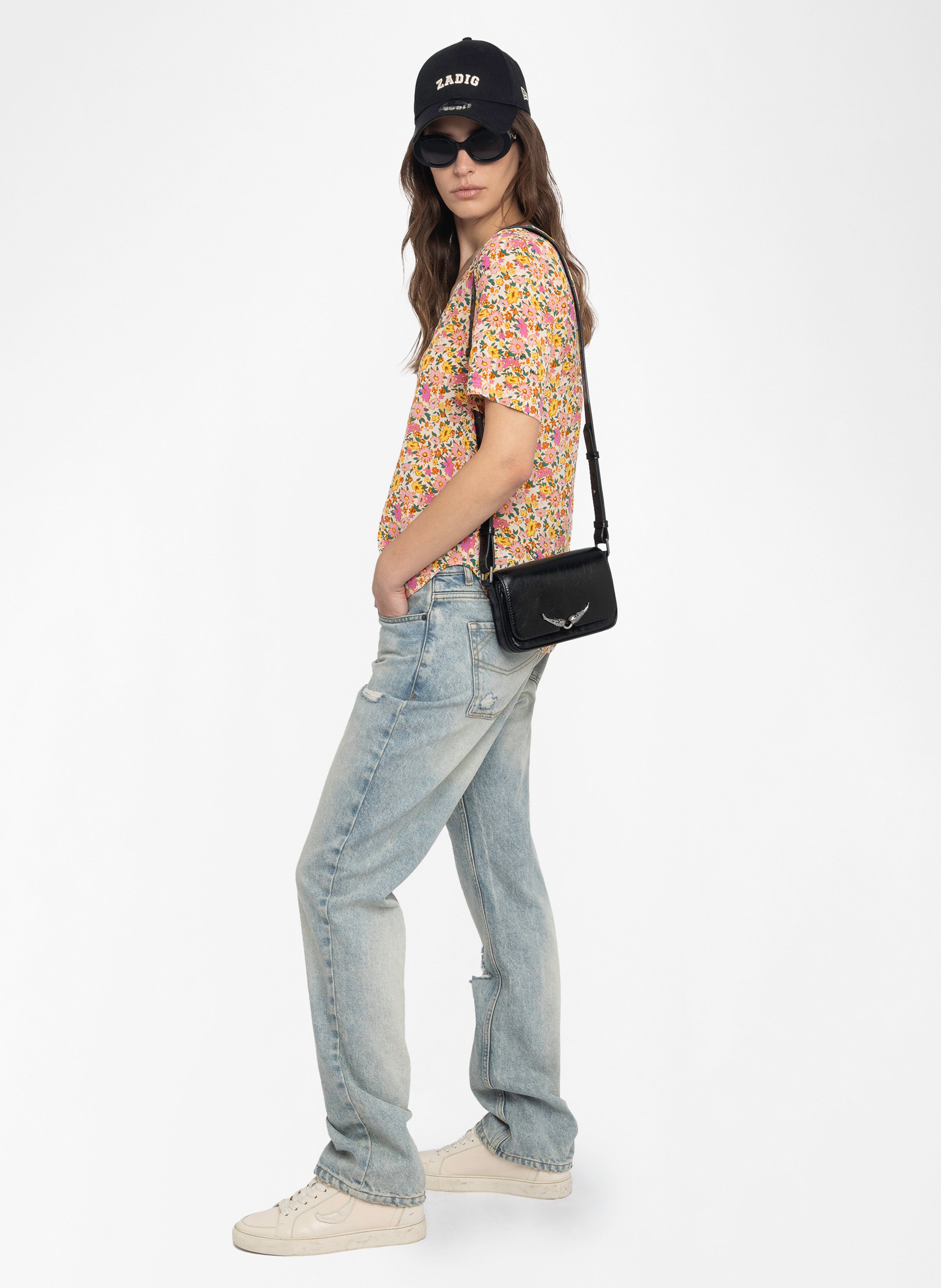 Top droit imprimé terzo ZADIG&VOLTAIRE Blanc