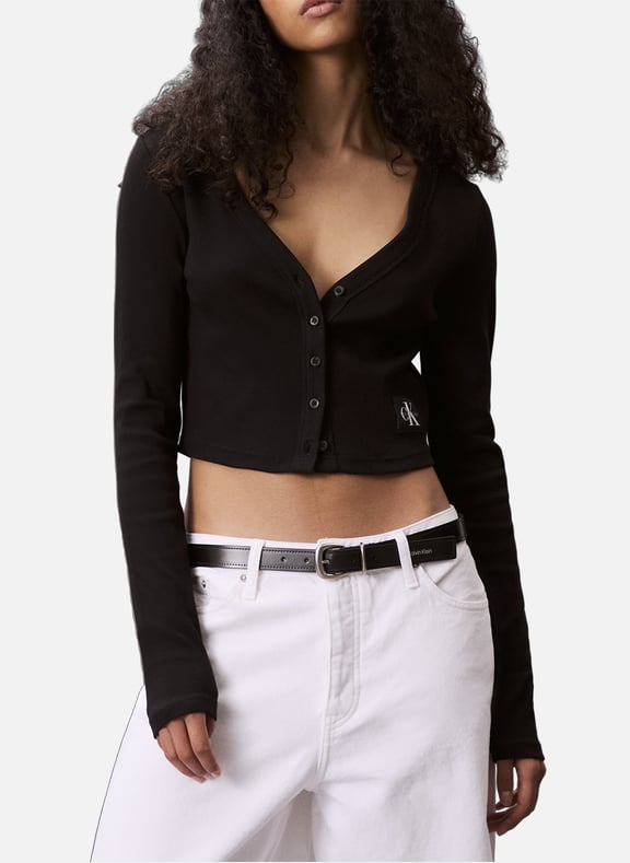 Gilet slim côtelé Noir by CALVIN KLEIN CALVIN KLEIN Gilet slim côtelé Noir