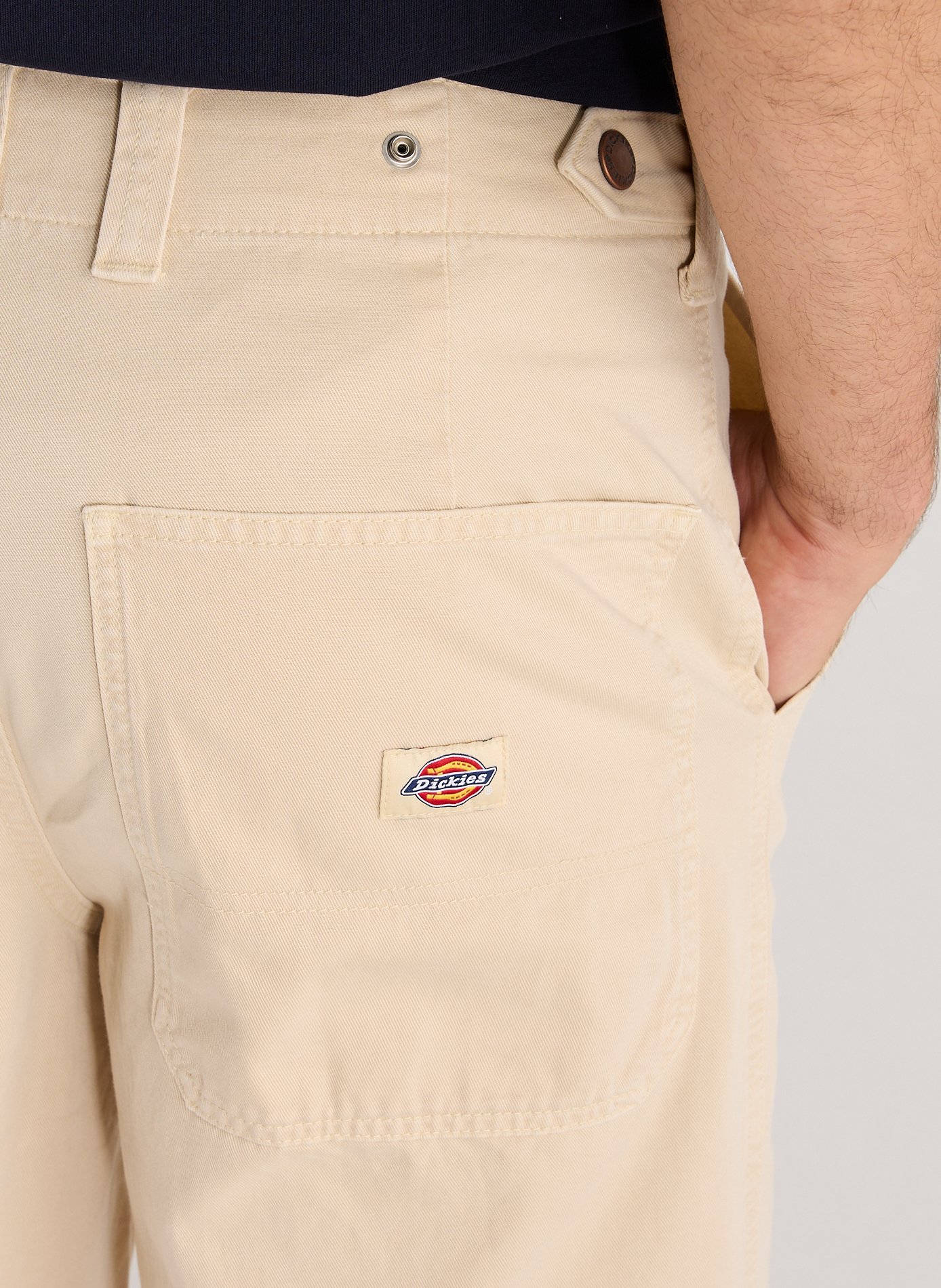 Straight cotton jeans DICKIES Beige