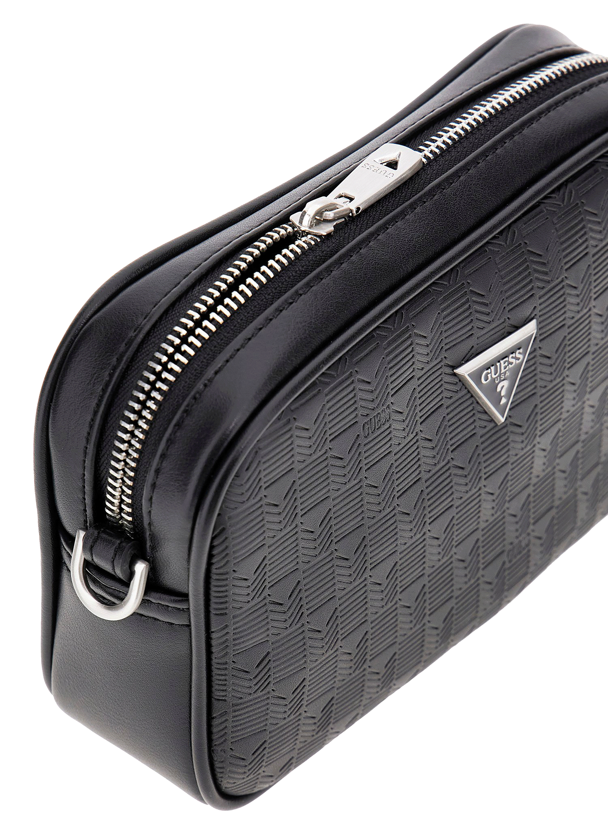 Textured shoulder bag GUESS Black